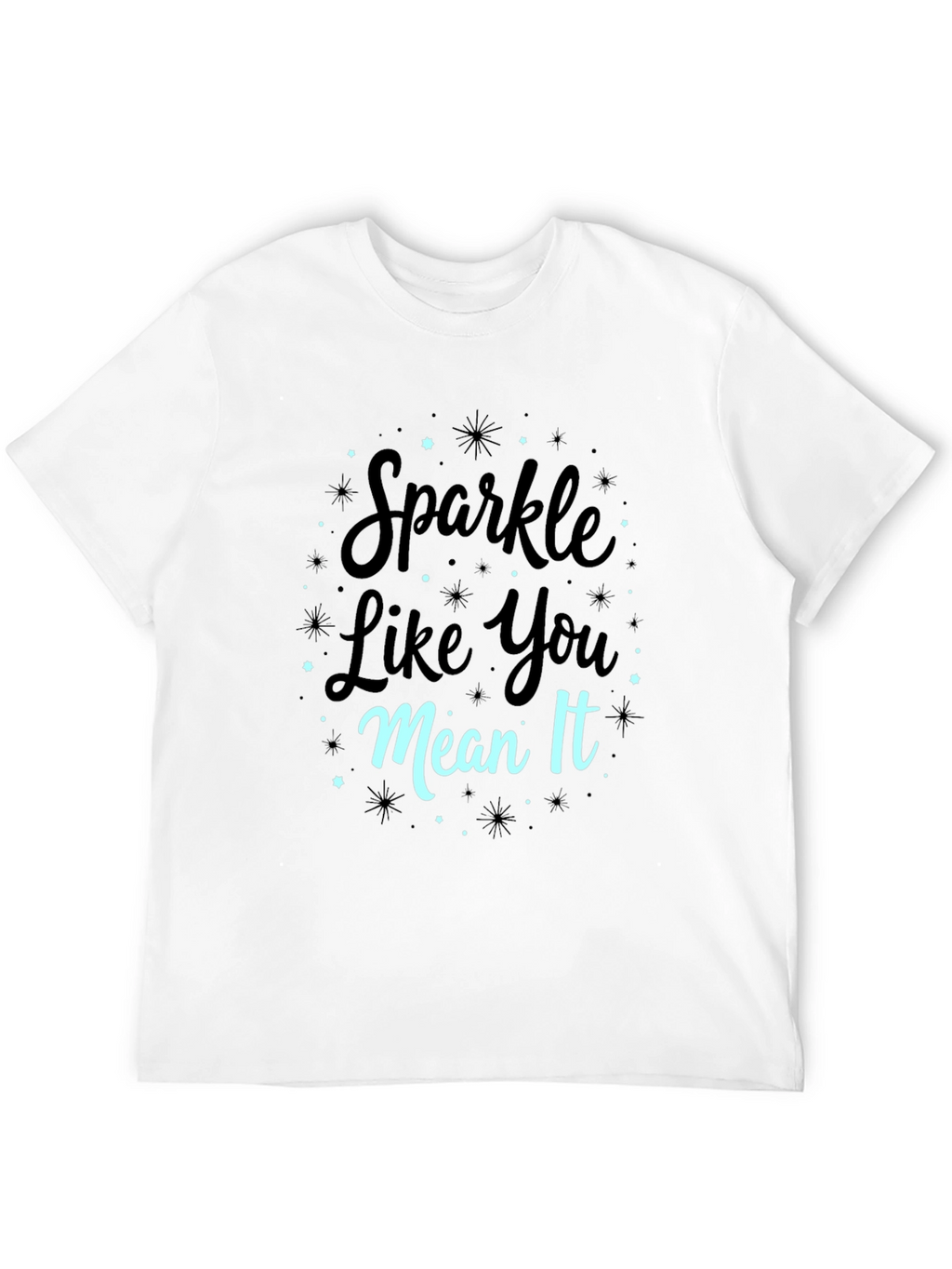 Sparkle Like You Mean It Black Graphic Tee