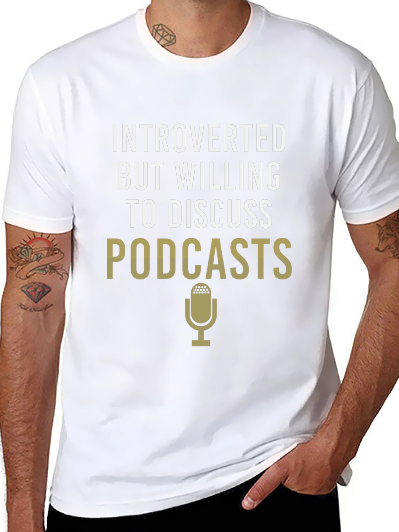 Introverted Podcast T-Shirt -  Comfortable Cotton Tee