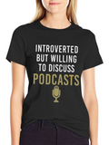 Introverted Podcast T-Shirt -  Comfortable Cotton Tee