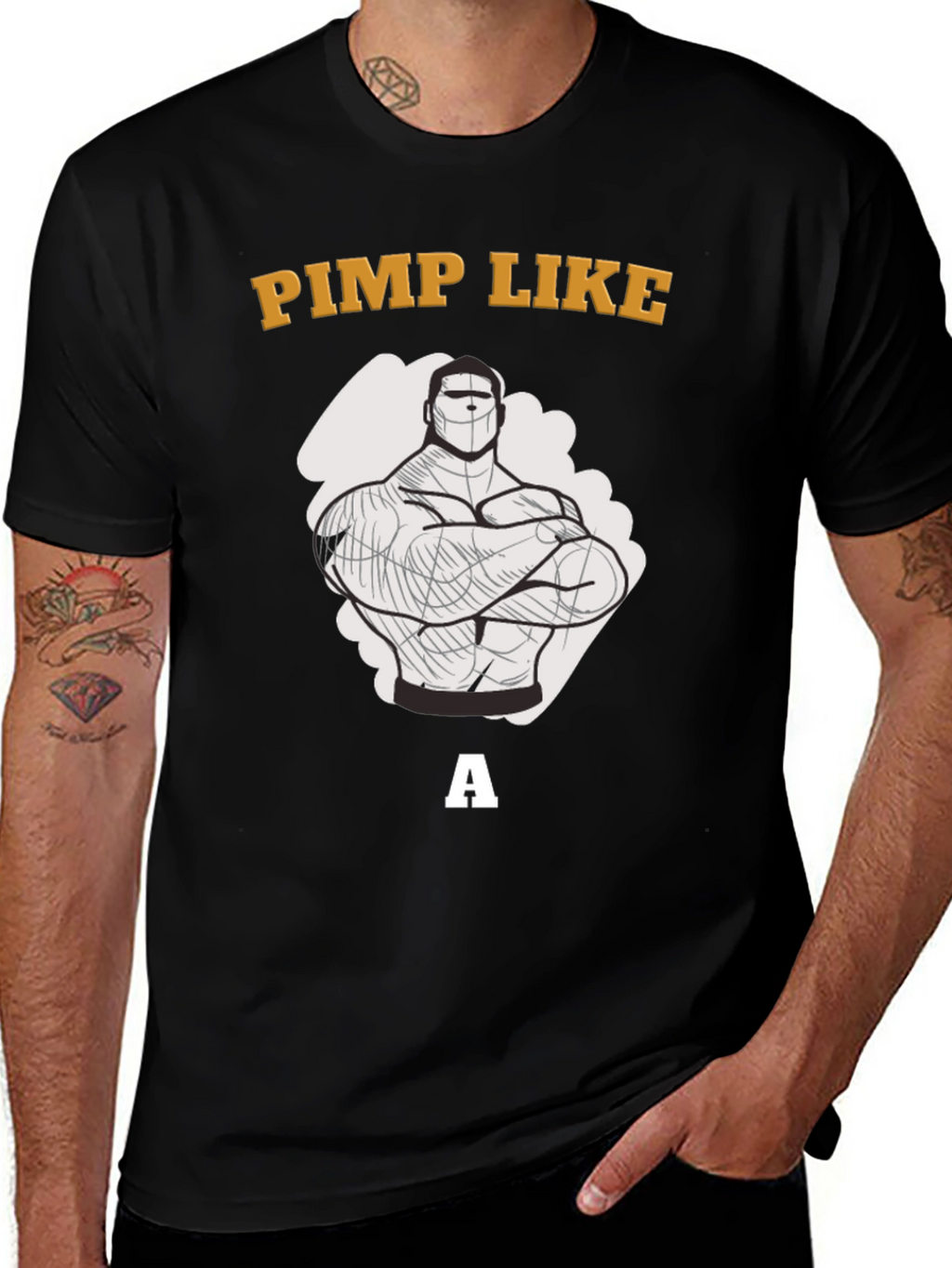 Pimp Like a Bodybuilder Graphic T-Shirt