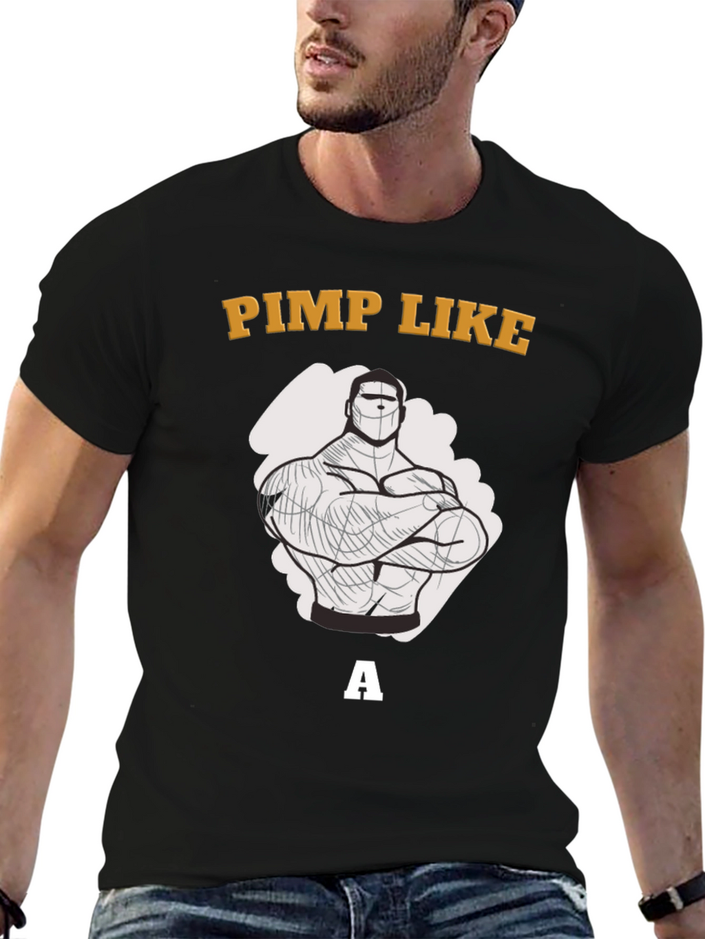 Pimp Like a Bodybuilder Graphic T-Shirt