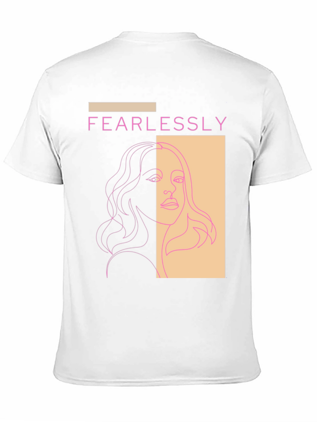 Fearlessly Graphic Tee - Modern Line Art T-Shirt