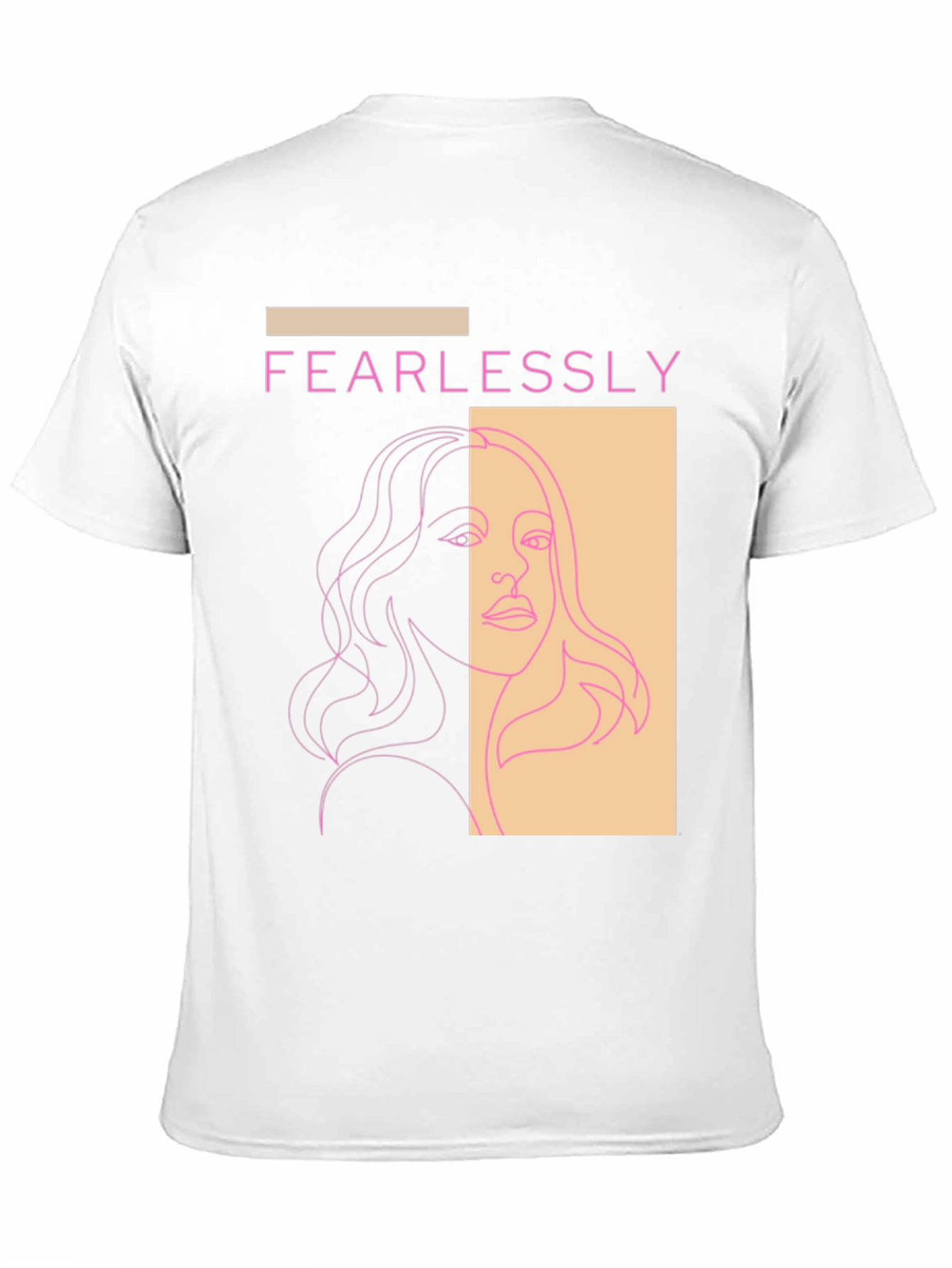 Fearlessly Graphic Tee - Modern Line Art T-Shirt