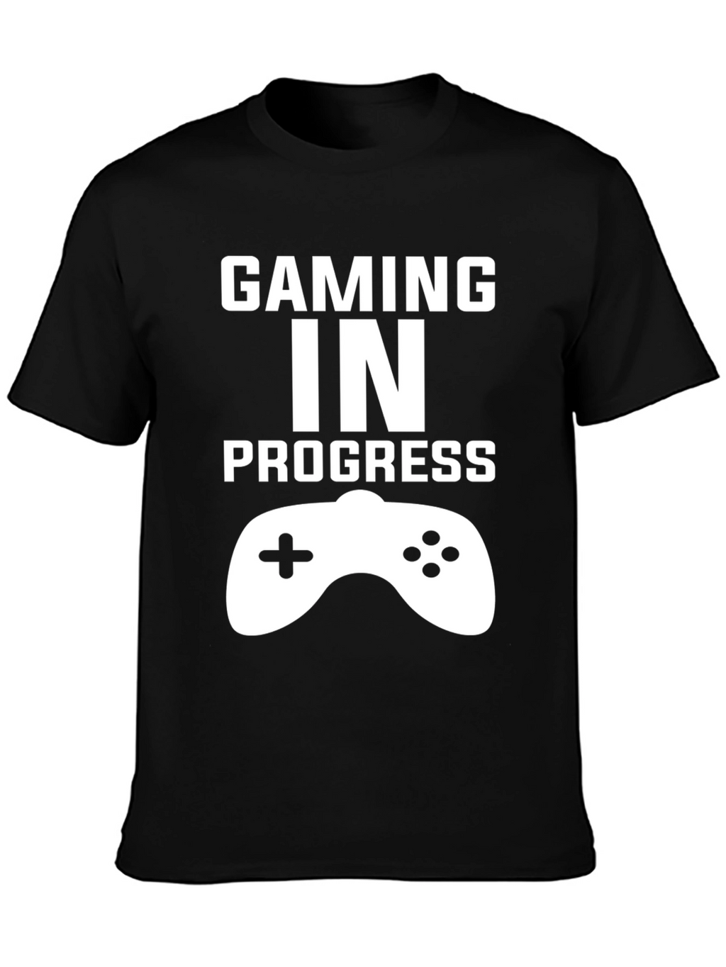 Gaming In Progress Black T-Shirt - Gamer Gift