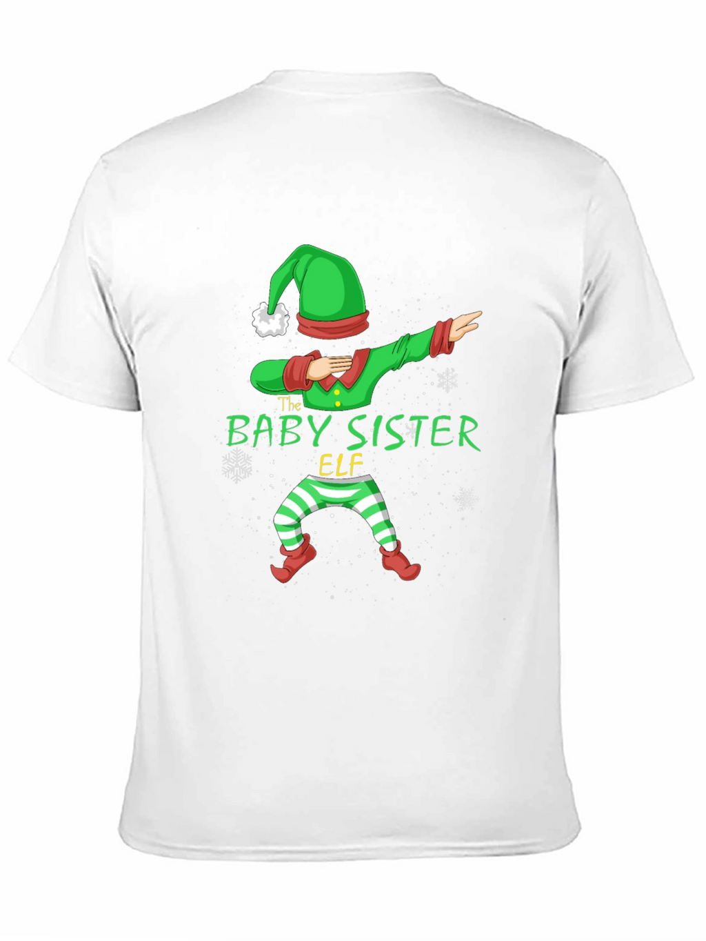 Baby Sister Elf Dabbing Christmas T-Shirt