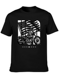 USA Motorcycle Graphic T-Shirt