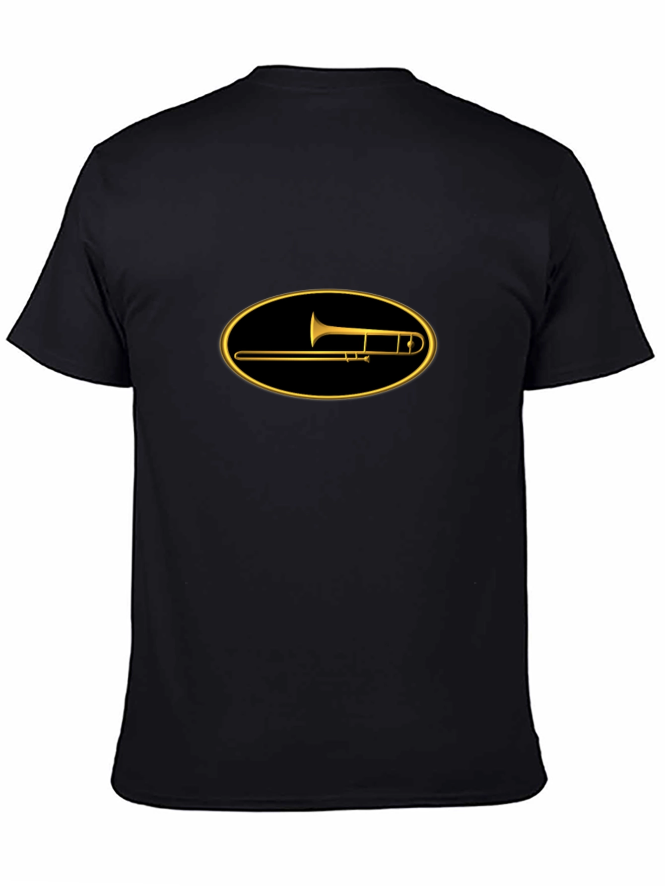 Trombone Graphic Tee - Musicians Black T-Shirt