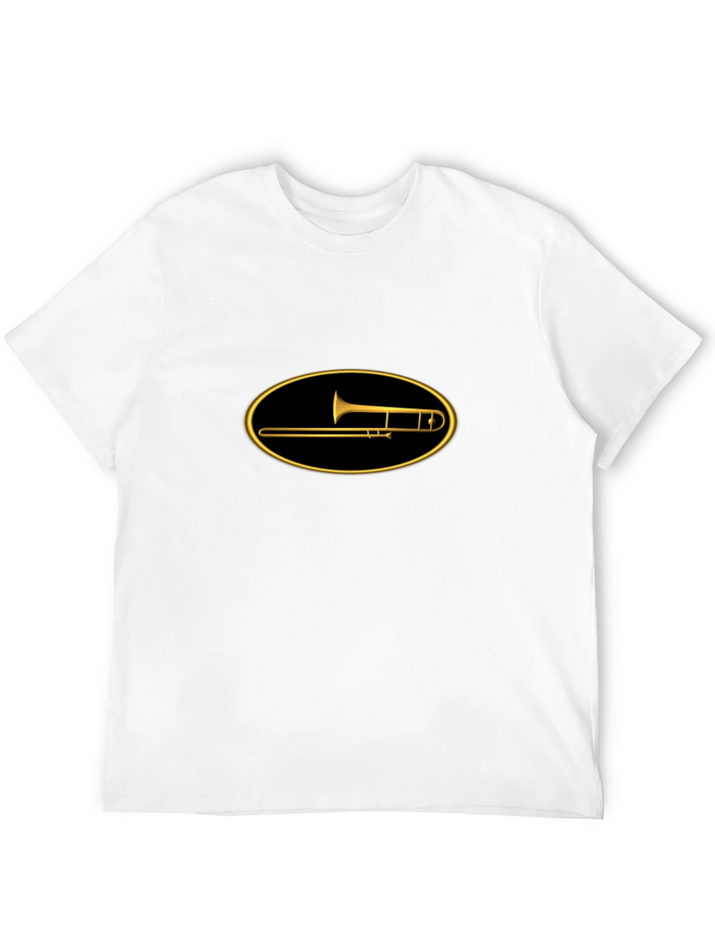 Trombone Graphic Tee - Musicians Black T-Shirt