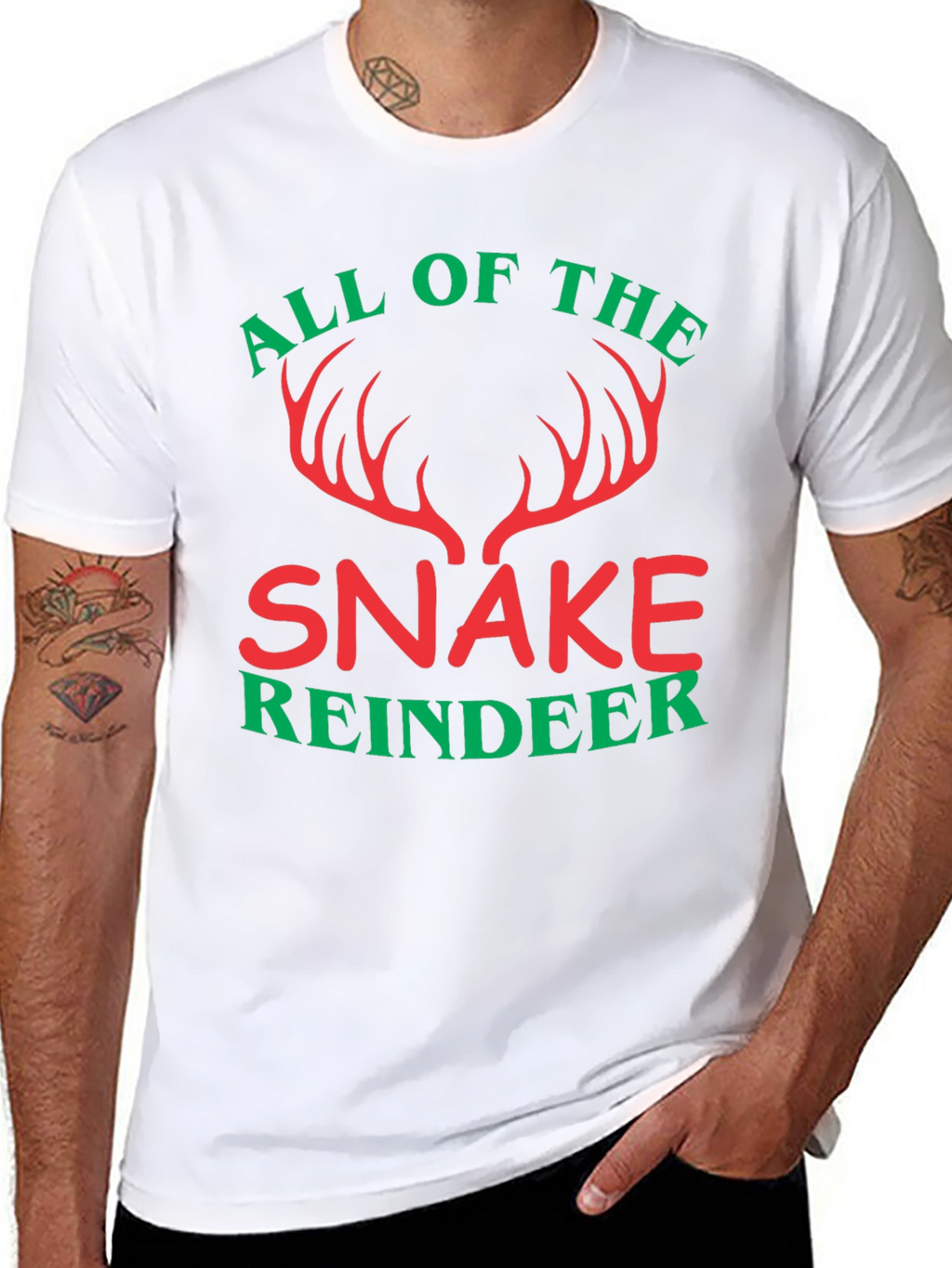 All Of The Snake Reindeer T-Shirt