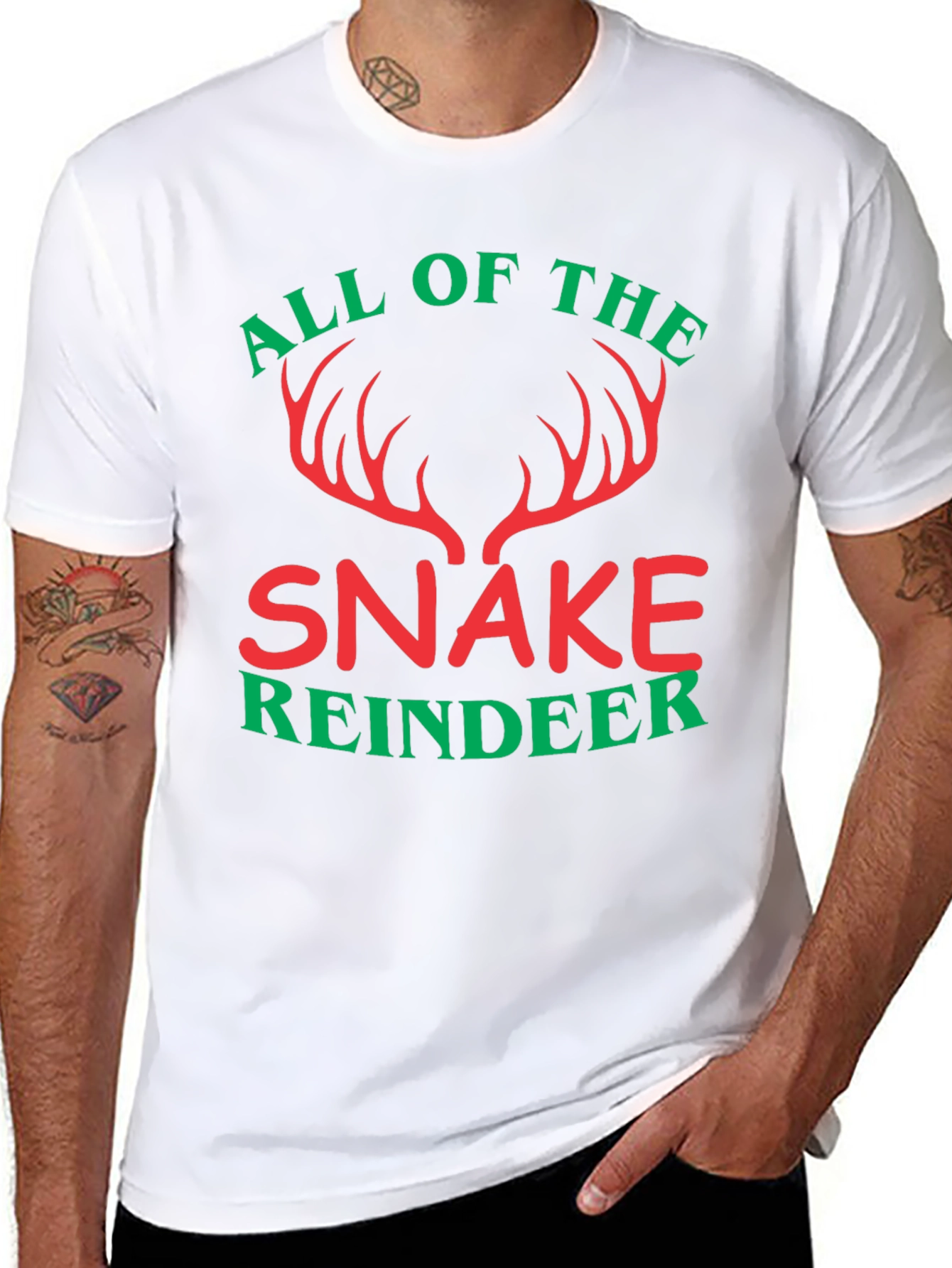 All Of The Snake Reindeer T-Shirt