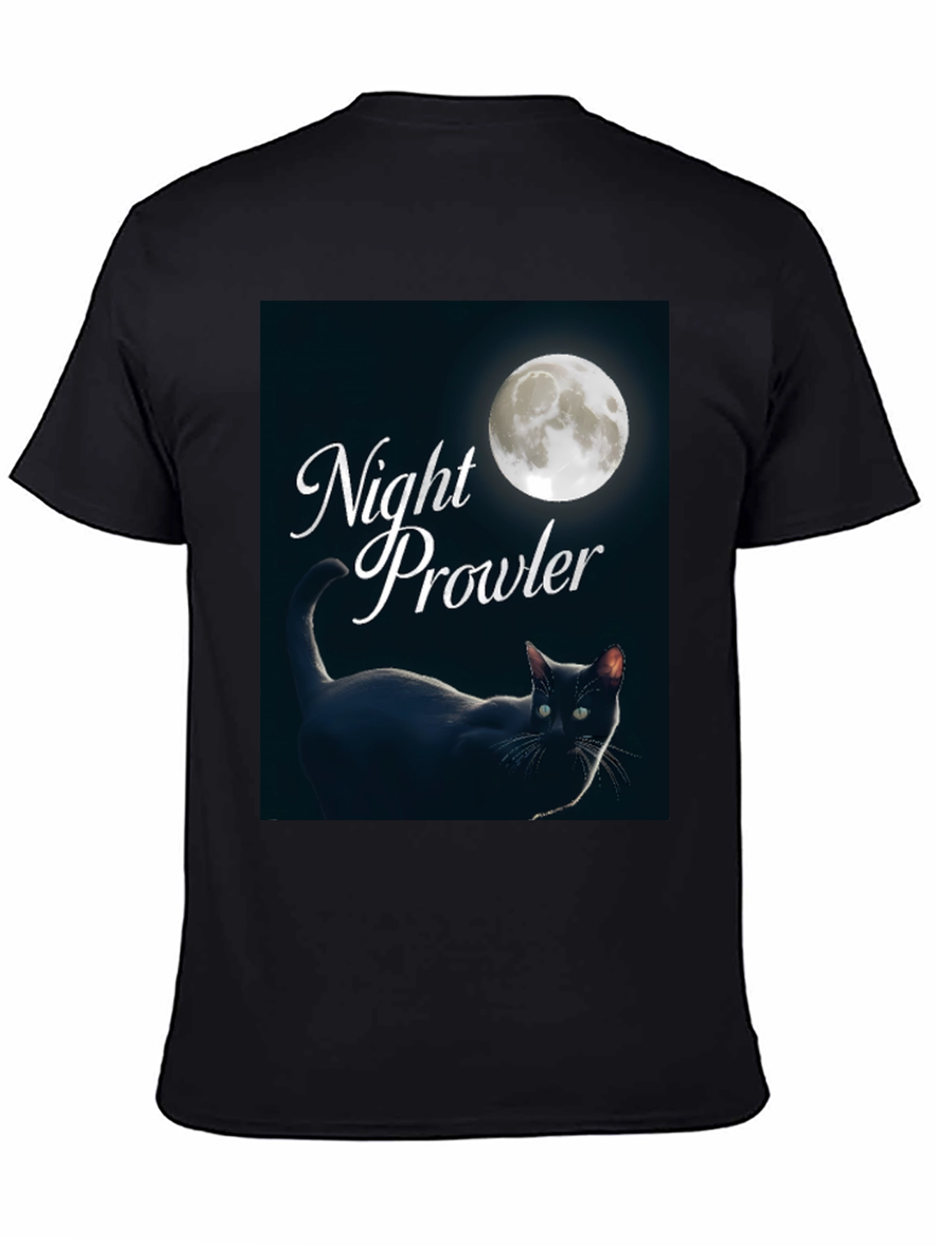 Night Prowler Black Cat T-Shirt