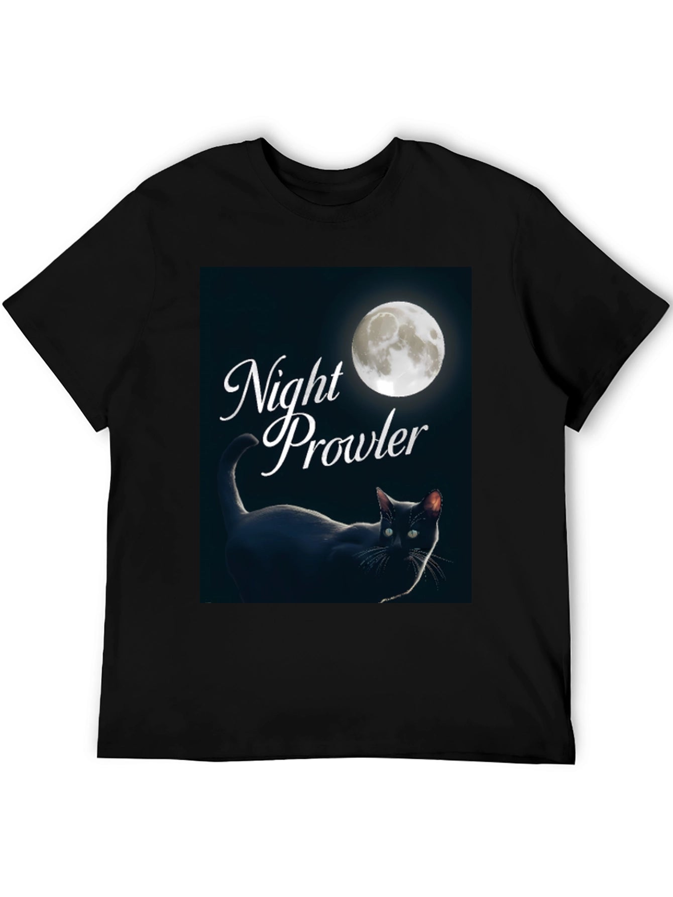 Night Prowler Black Cat T-Shirt