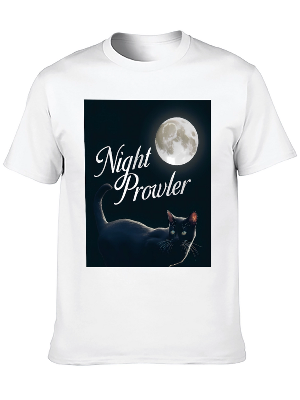 Night Prowler Black Cat T-Shirt
