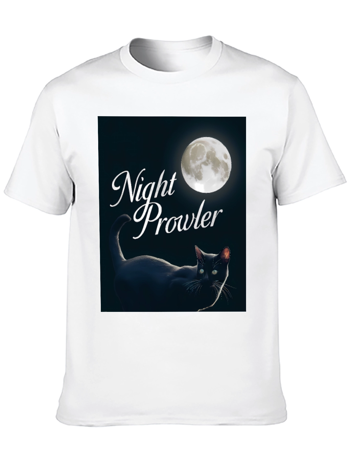 Night Prowler Black Cat T-Shirt