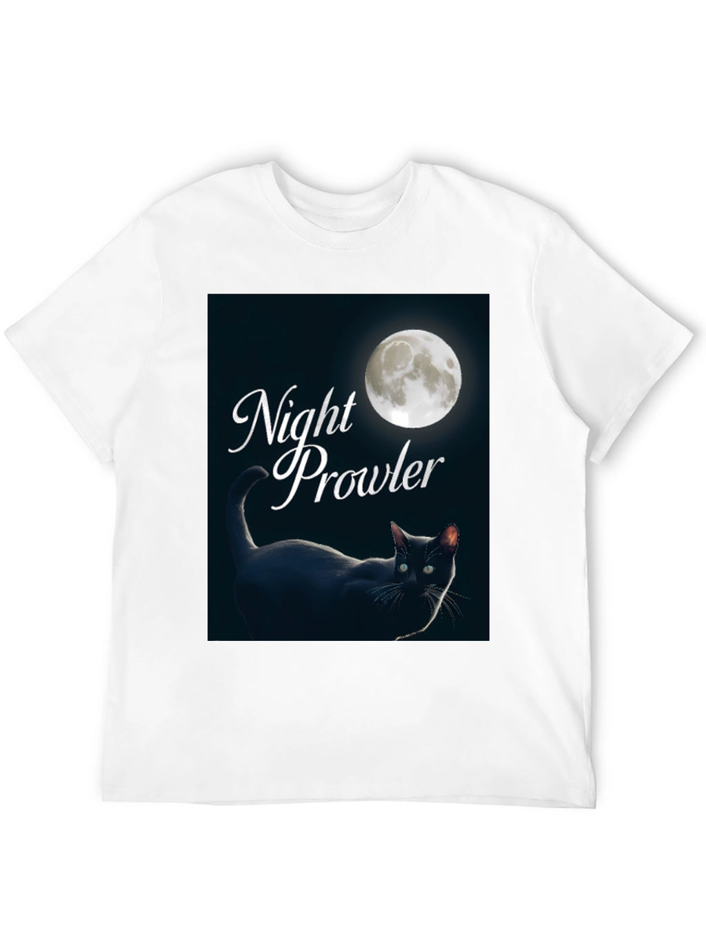 Night Prowler Black Cat T-Shirt