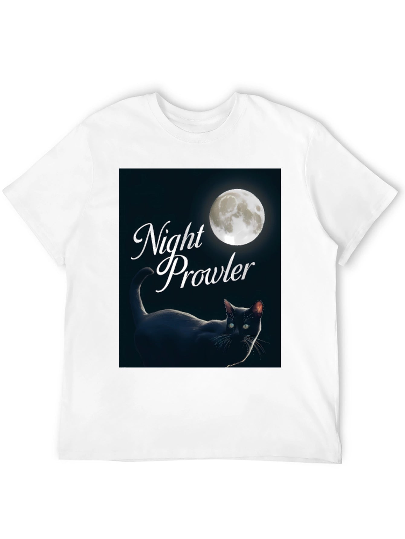 Night Prowler Black Cat T-Shirt