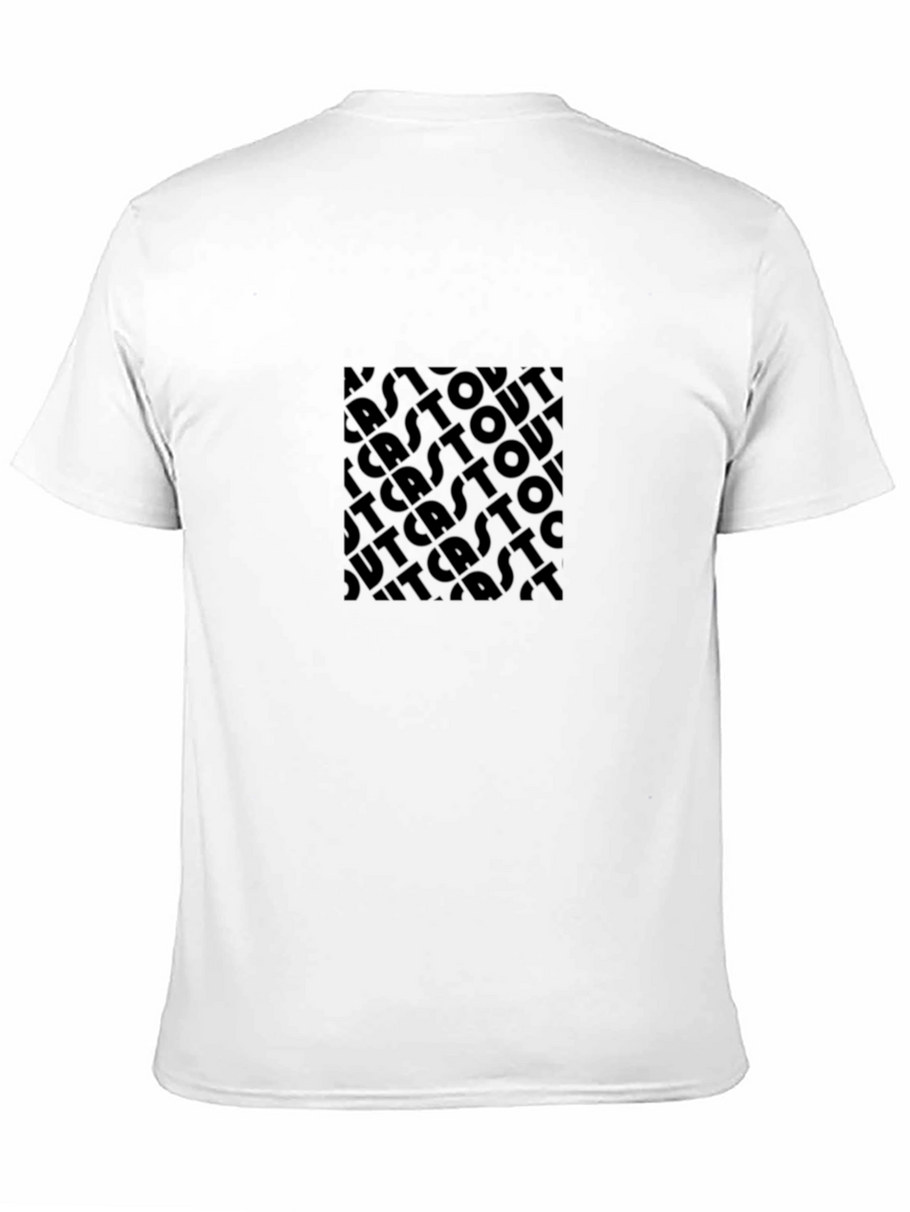 Monochrome Outcast Graphic Tee - Modern Style