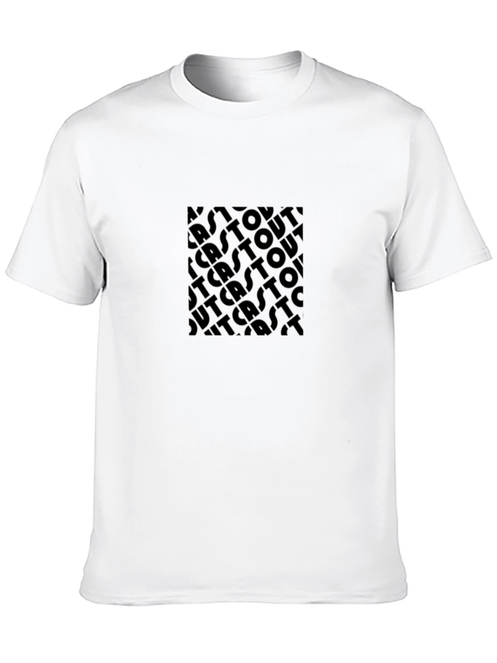 Monochrome Outcast Graphic Tee - Modern Style