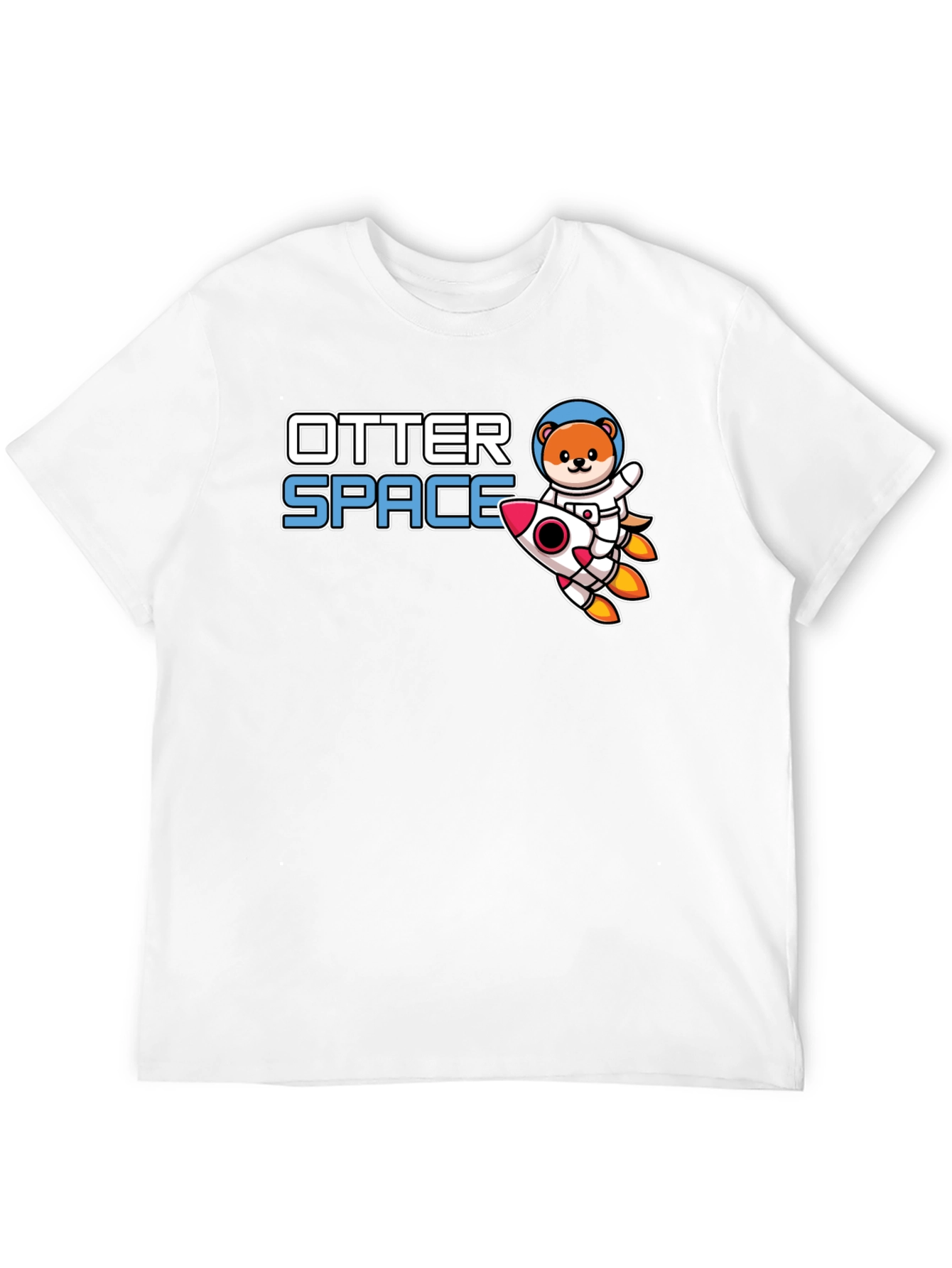Otter Space T-Shirt - Cute Astronaut Otter Rocket