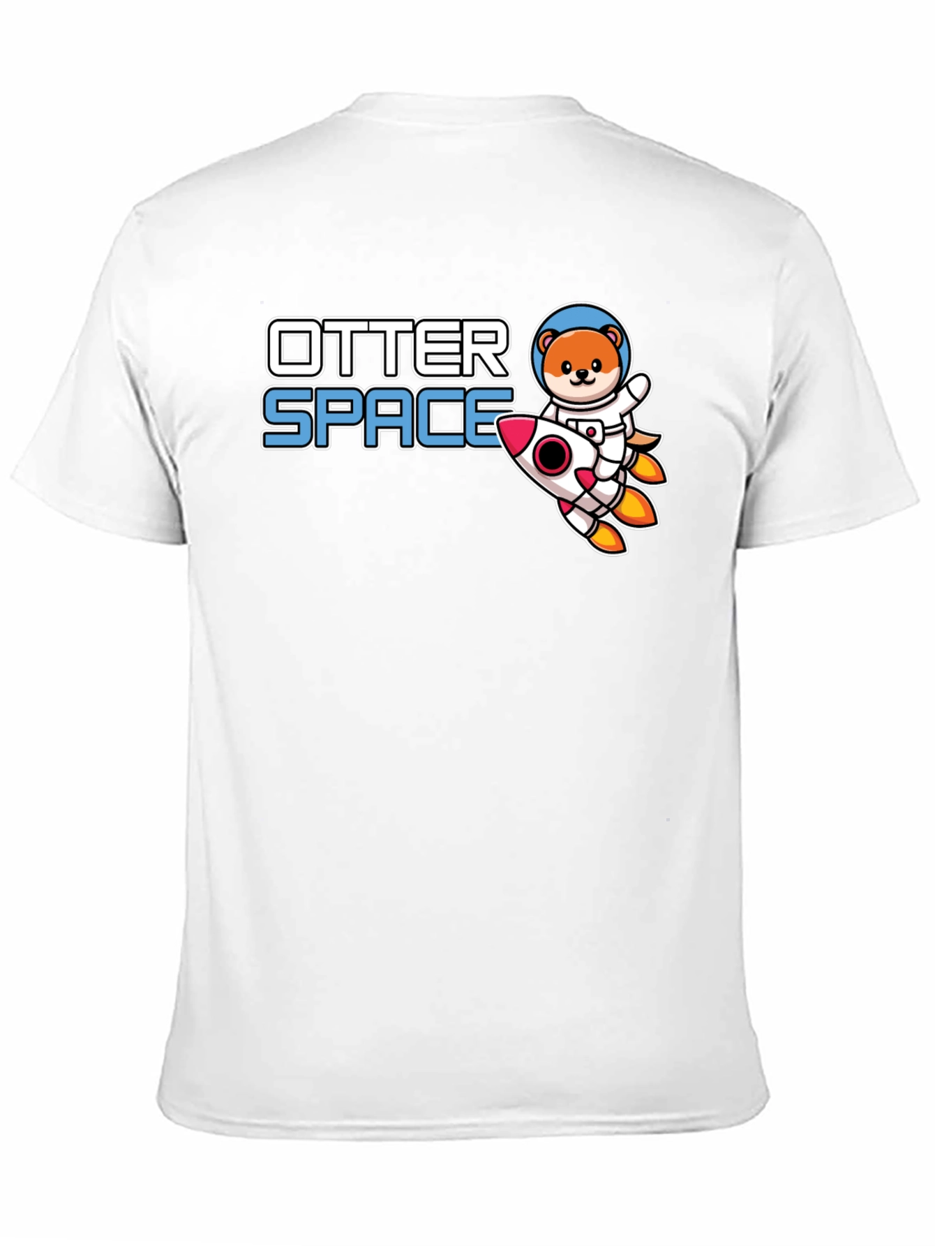 Otter Space T-Shirt - Cute Astronaut Otter Rocket