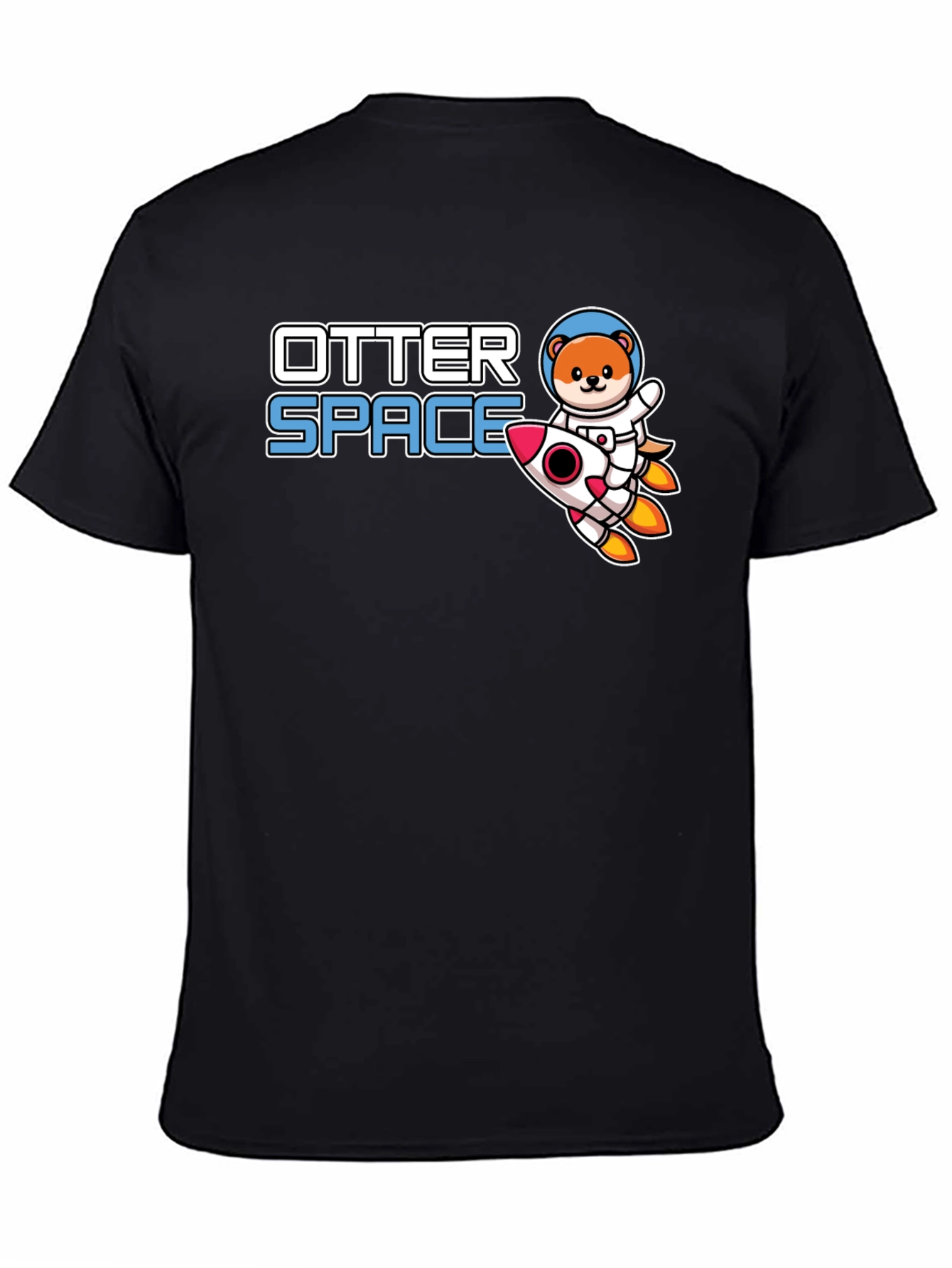 Otter Space T-Shirt - Cute Astronaut Otter Rocket