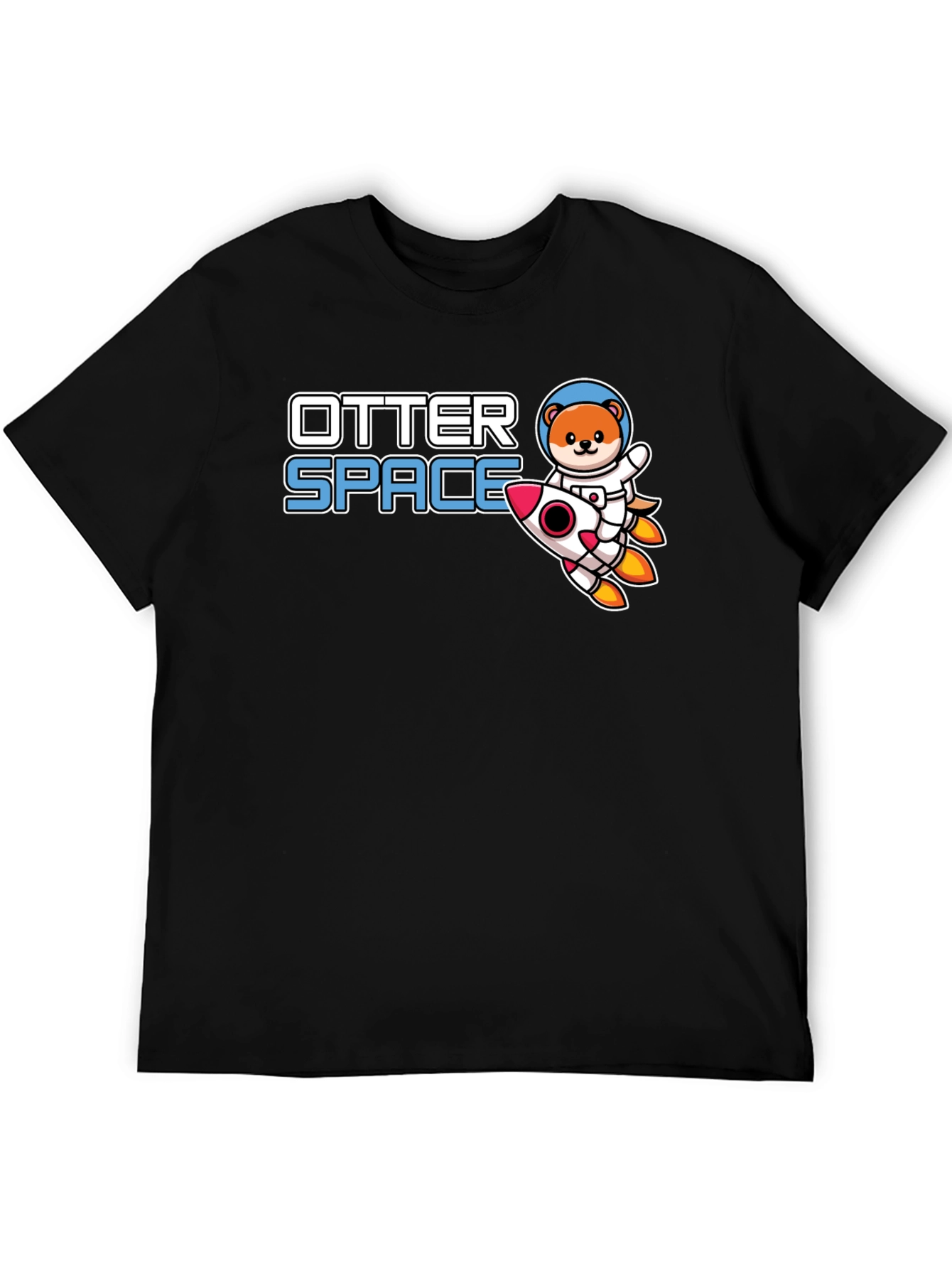 Otter Space T-Shirt - Cute Astronaut Otter Rocket