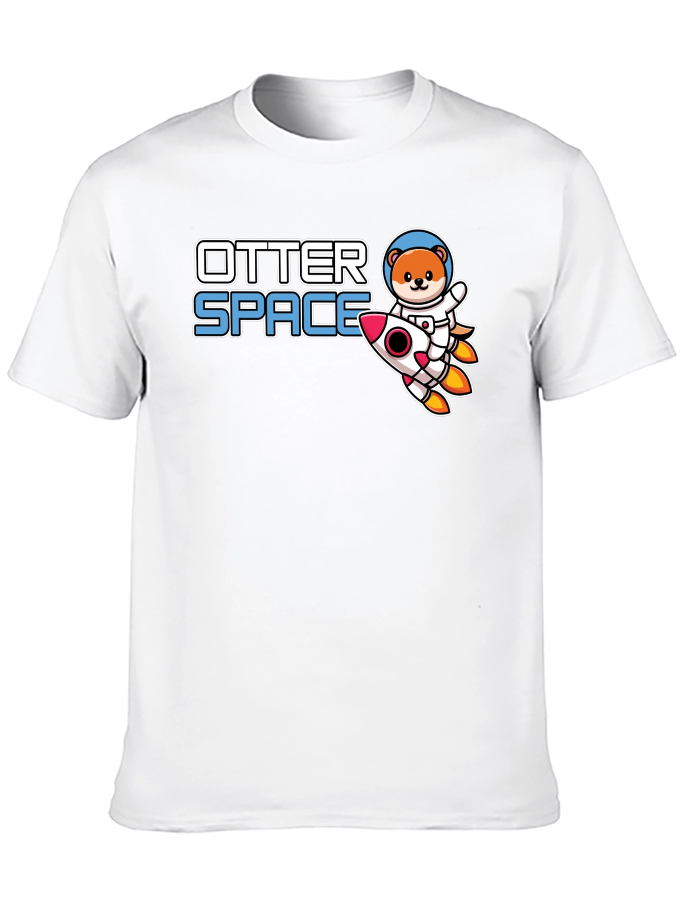 Otter Space T-Shirt - Cute Astronaut Otter Rocket
