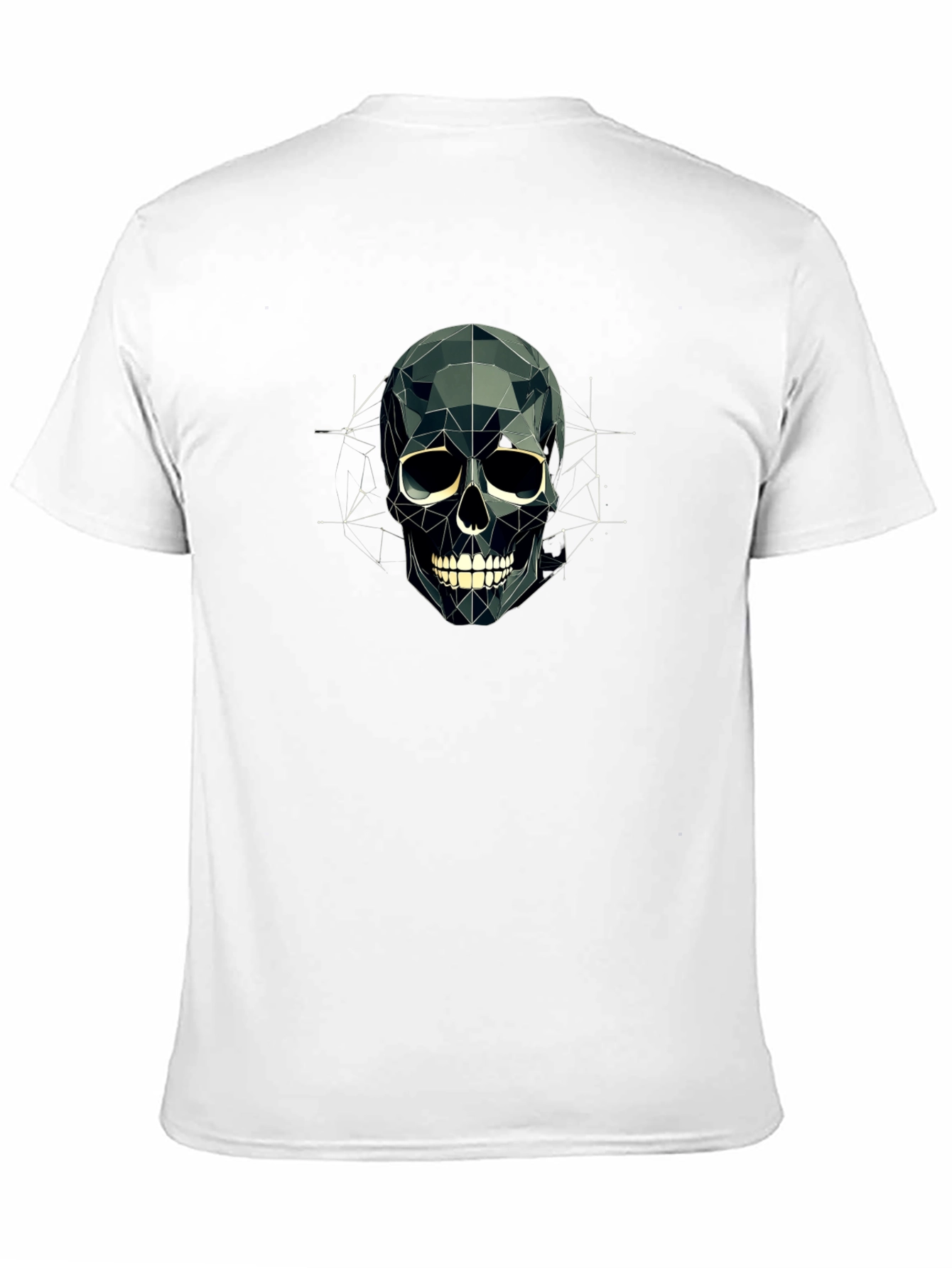 Geometric Skull T-Shirt - Modern Graphic Tee