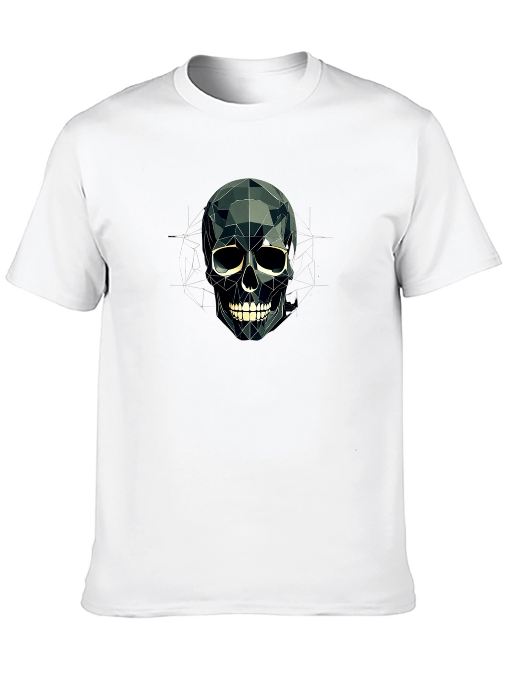 Geometric Skull T-Shirt - Modern Graphic Tee