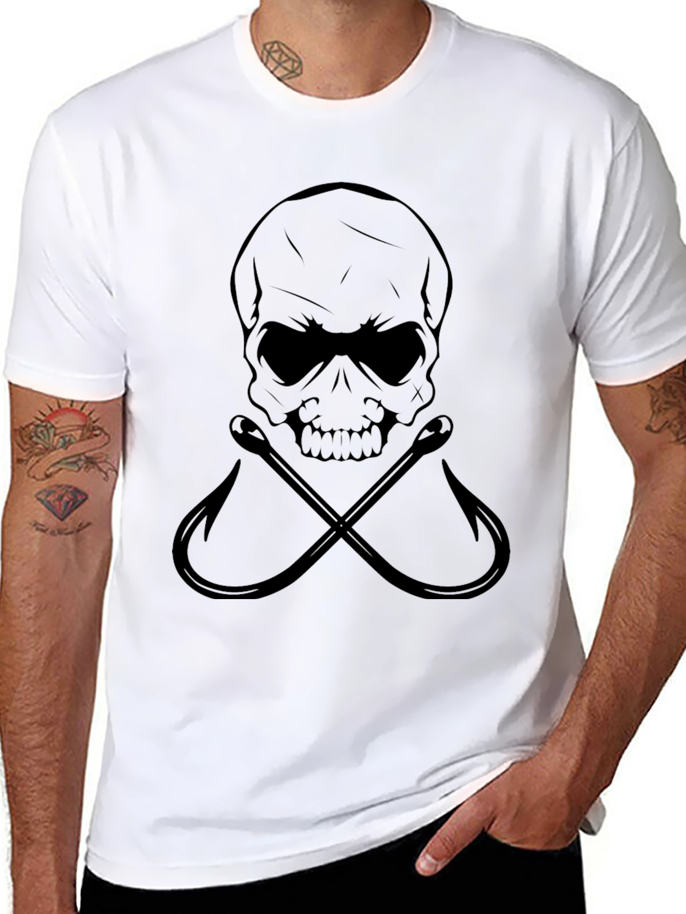 Skull & Hooks Graphic Tee