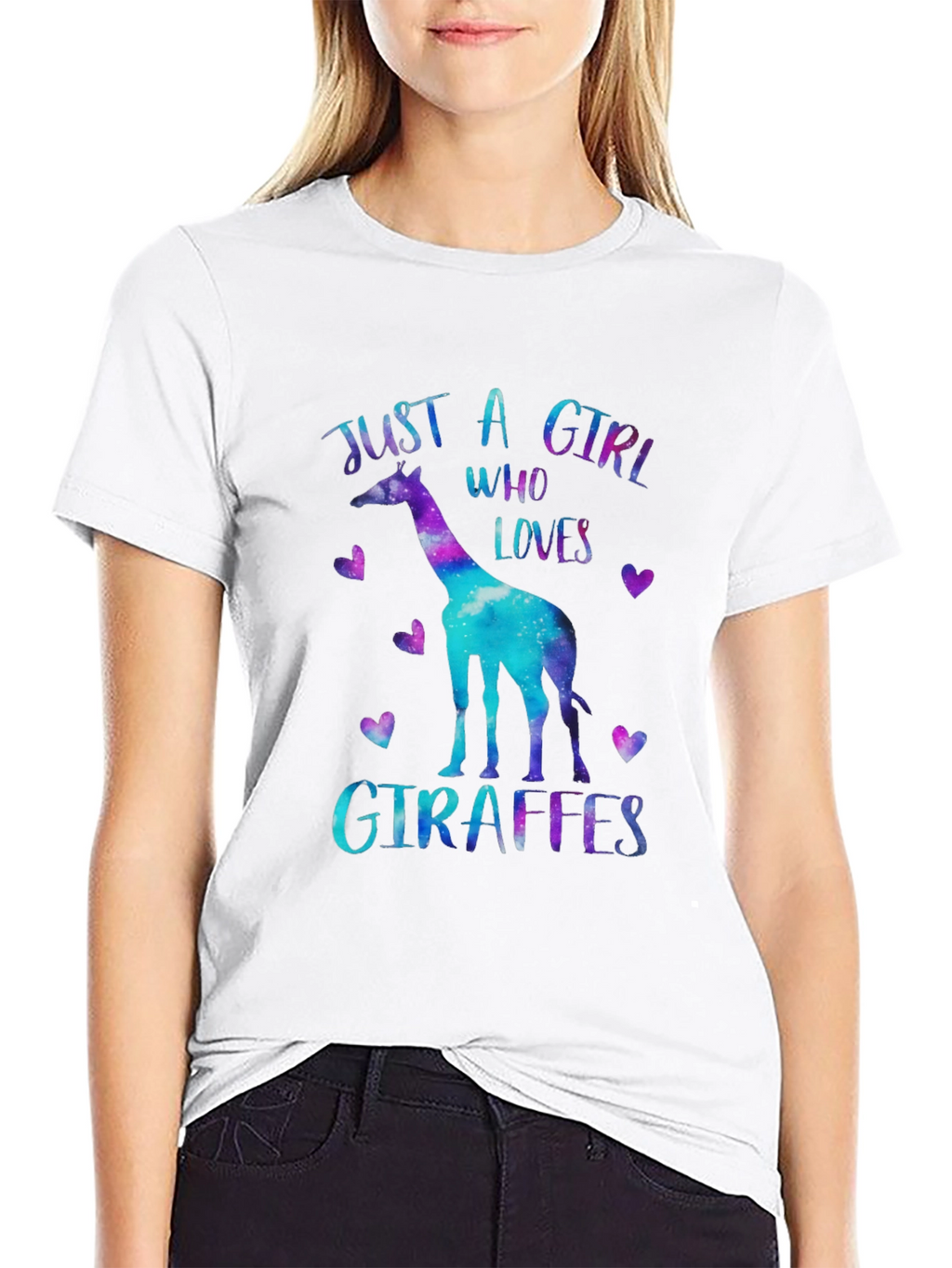 Just A Girl Who Loves Giraffes T-Shirt