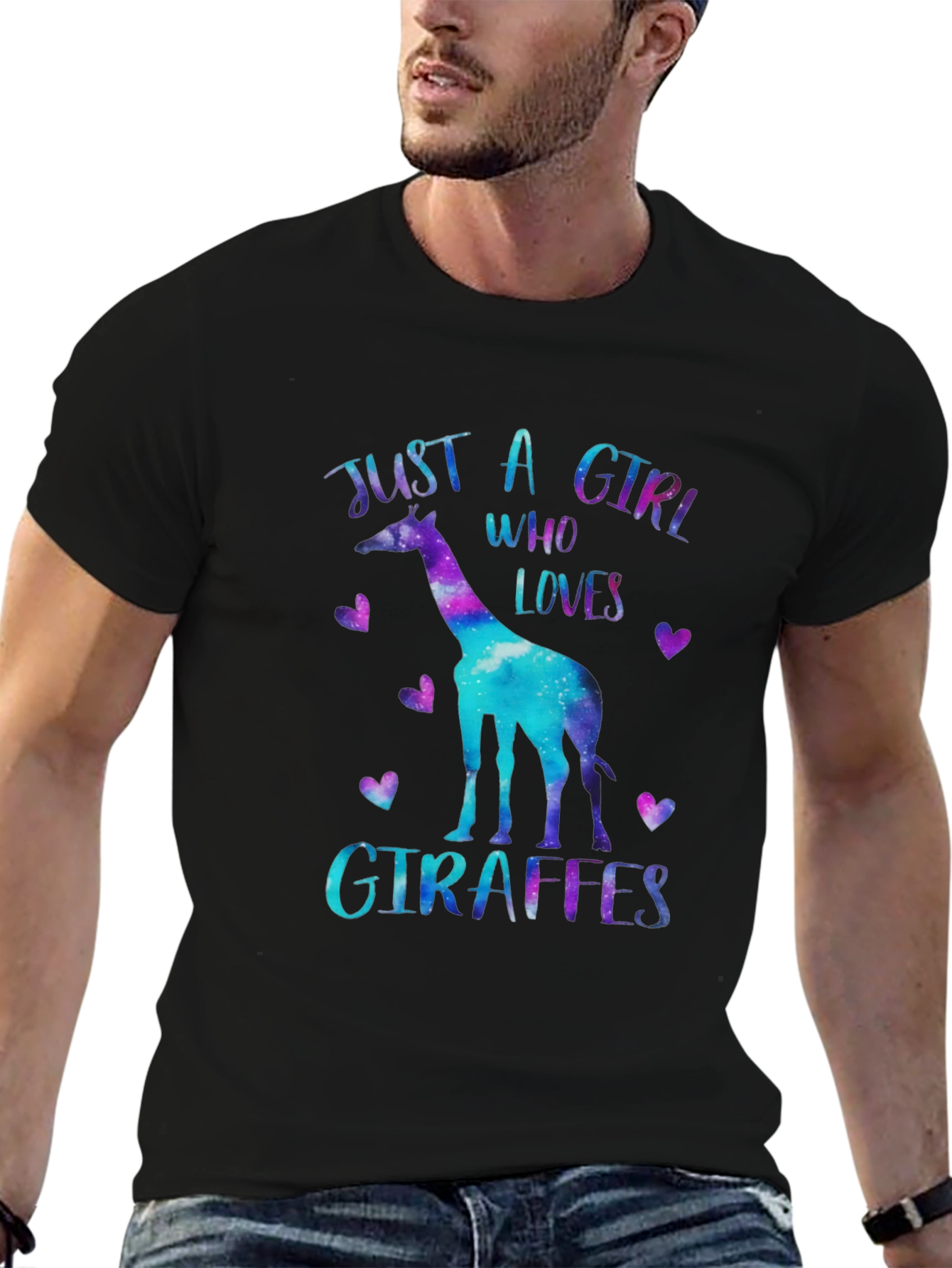 Just A Girl Who Loves Giraffes T-Shirt