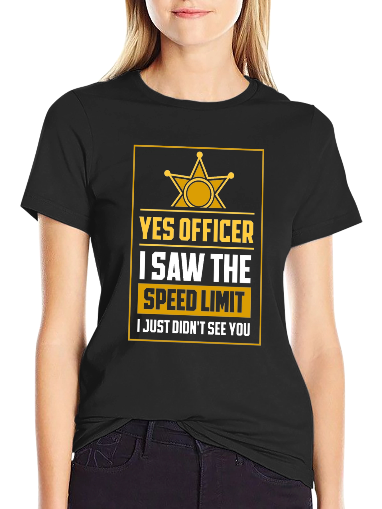 Funny Speeding T-Shirt - Yes Officer I Saw The Limit
