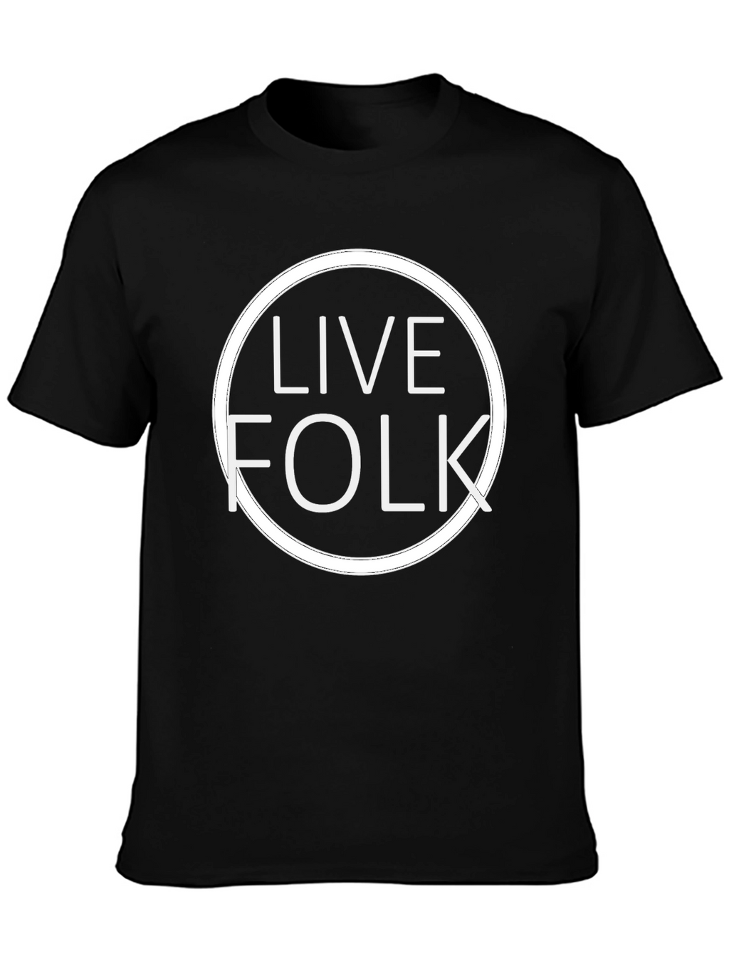 Live Folk Graphic Tee - Modern Casual Style
