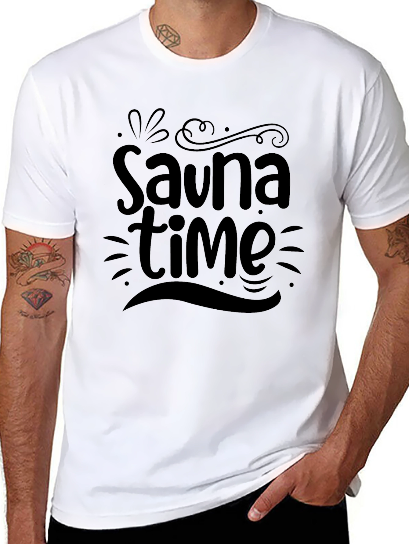 Sauna Time Graphic T-Shirt - Relaxation Tee