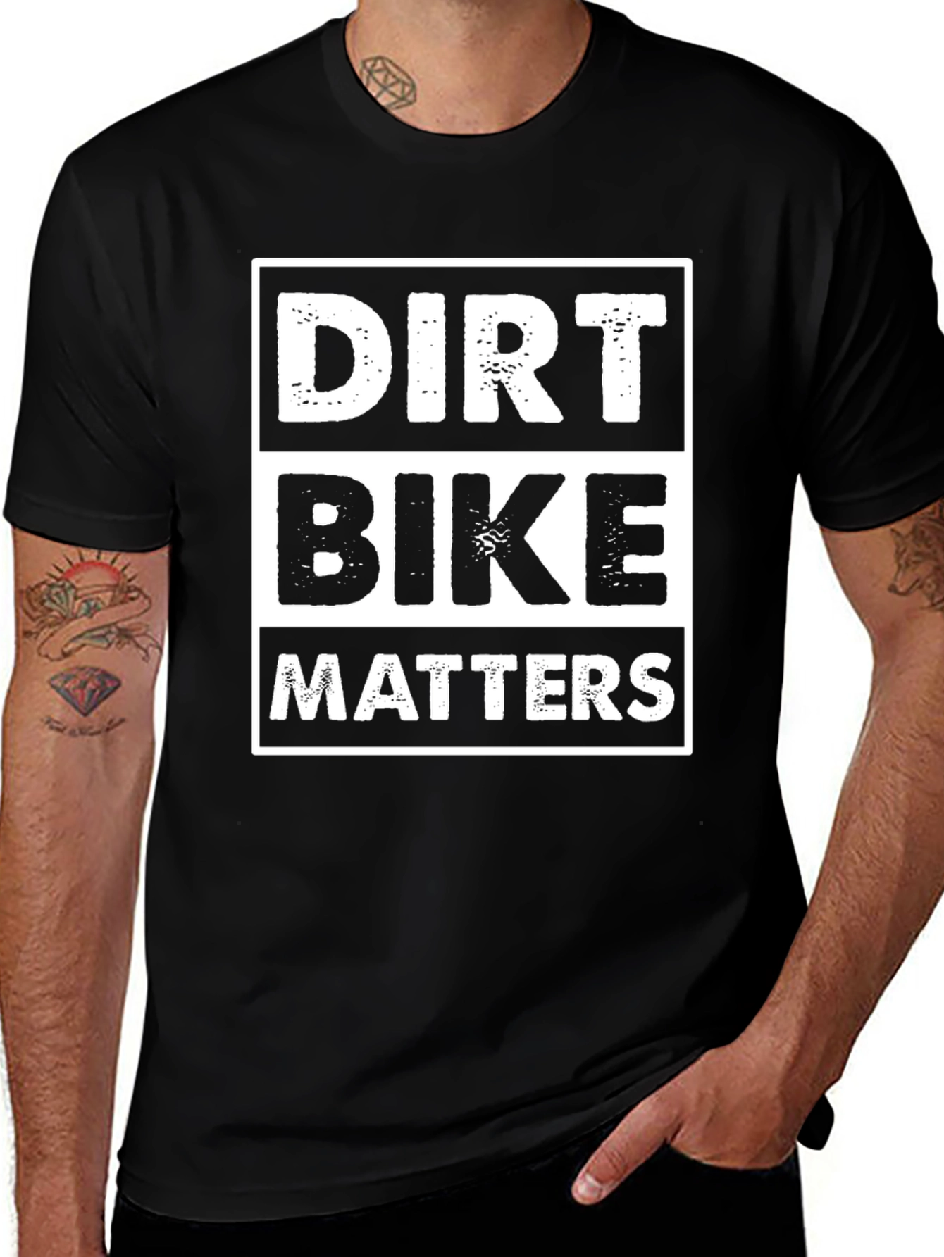 Dirt Bike Matters Graphic Tee - Black Cotton T-Shirt