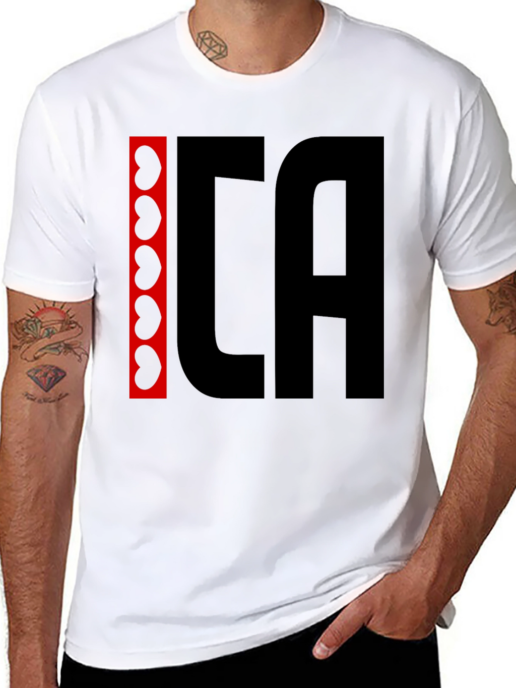 ICA Kidney Beans Graphic Black T-Shirt