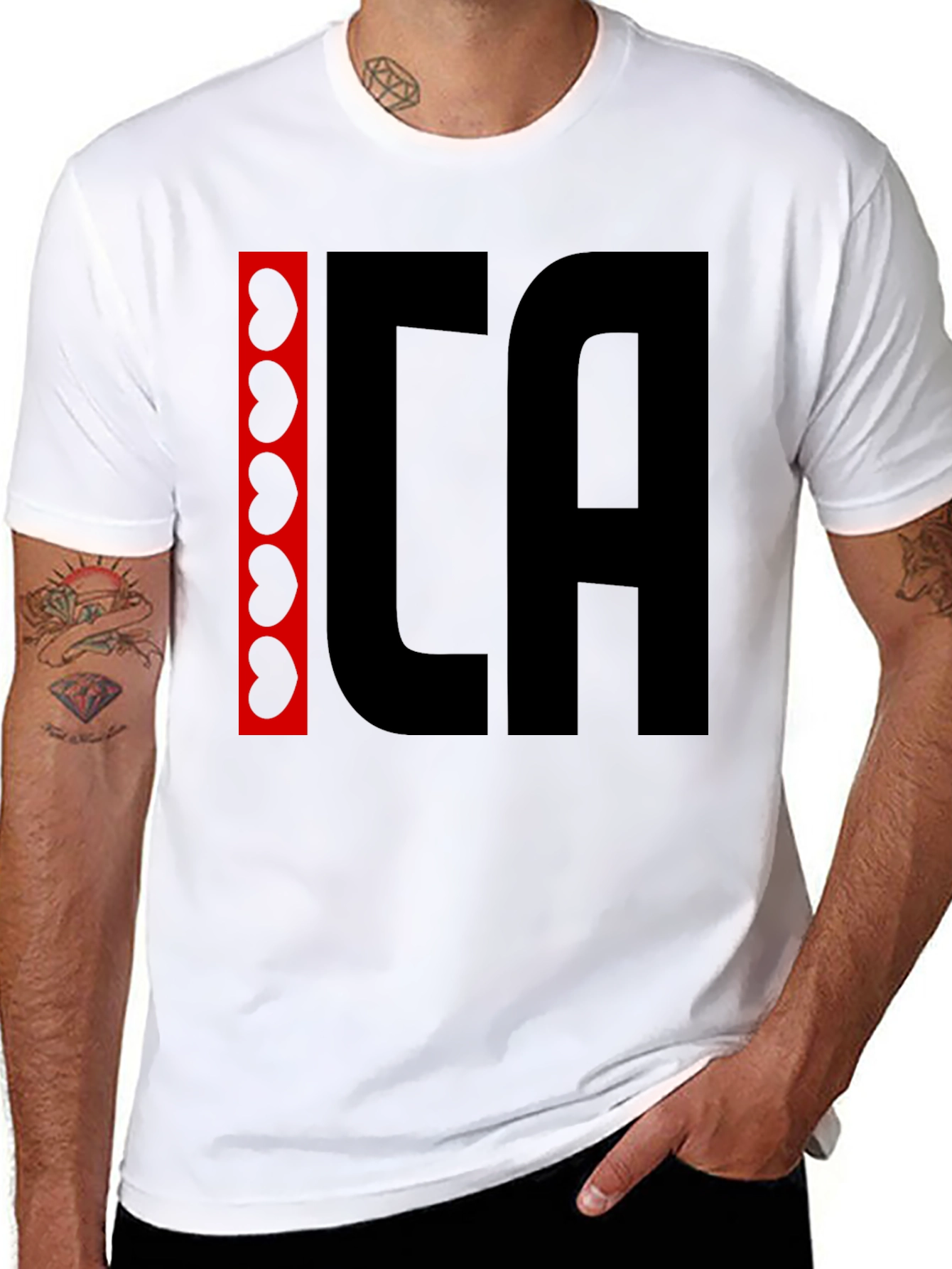 ICA Kidney Beans Graphic Black T-Shirt