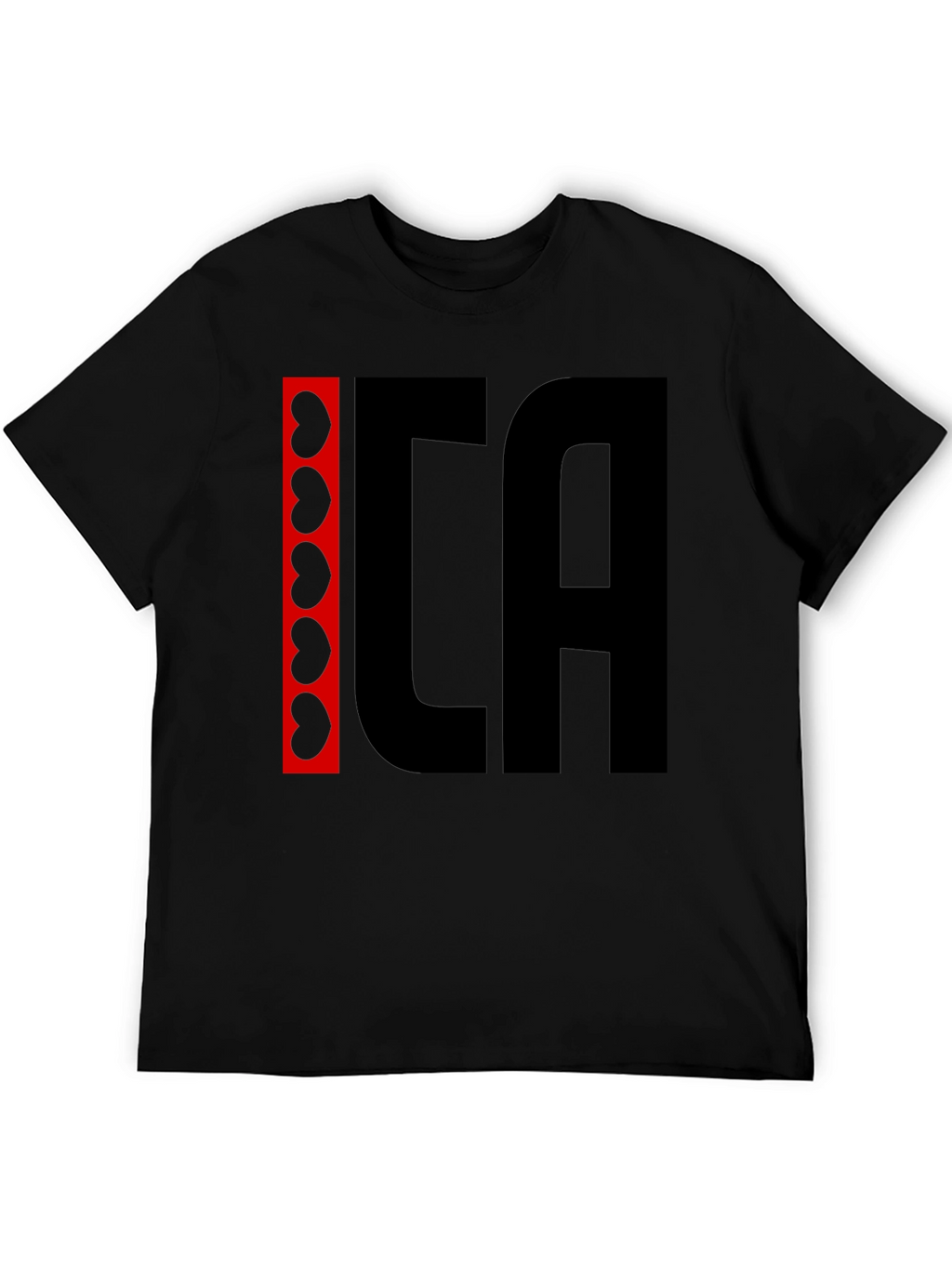 ICA Kidney Beans Graphic Black T-Shirt