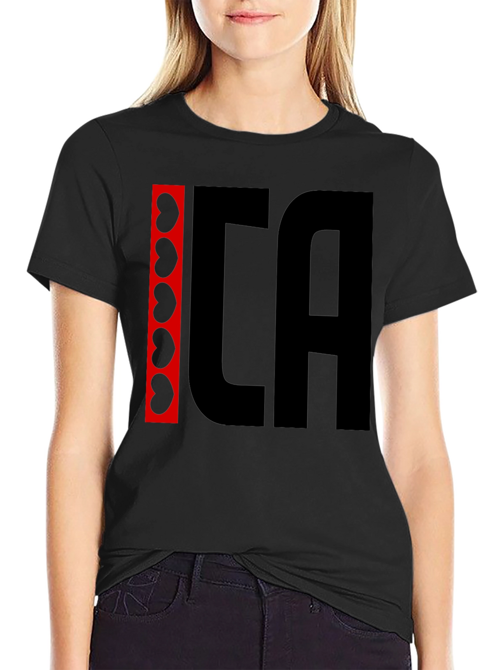 ICA Kidney Beans Graphic Black T-Shirt