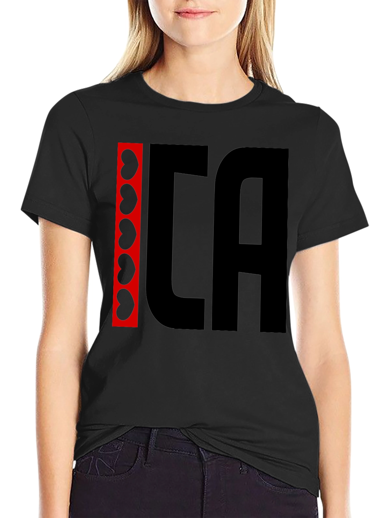ICA Kidney Beans Graphic Black T-Shirt
