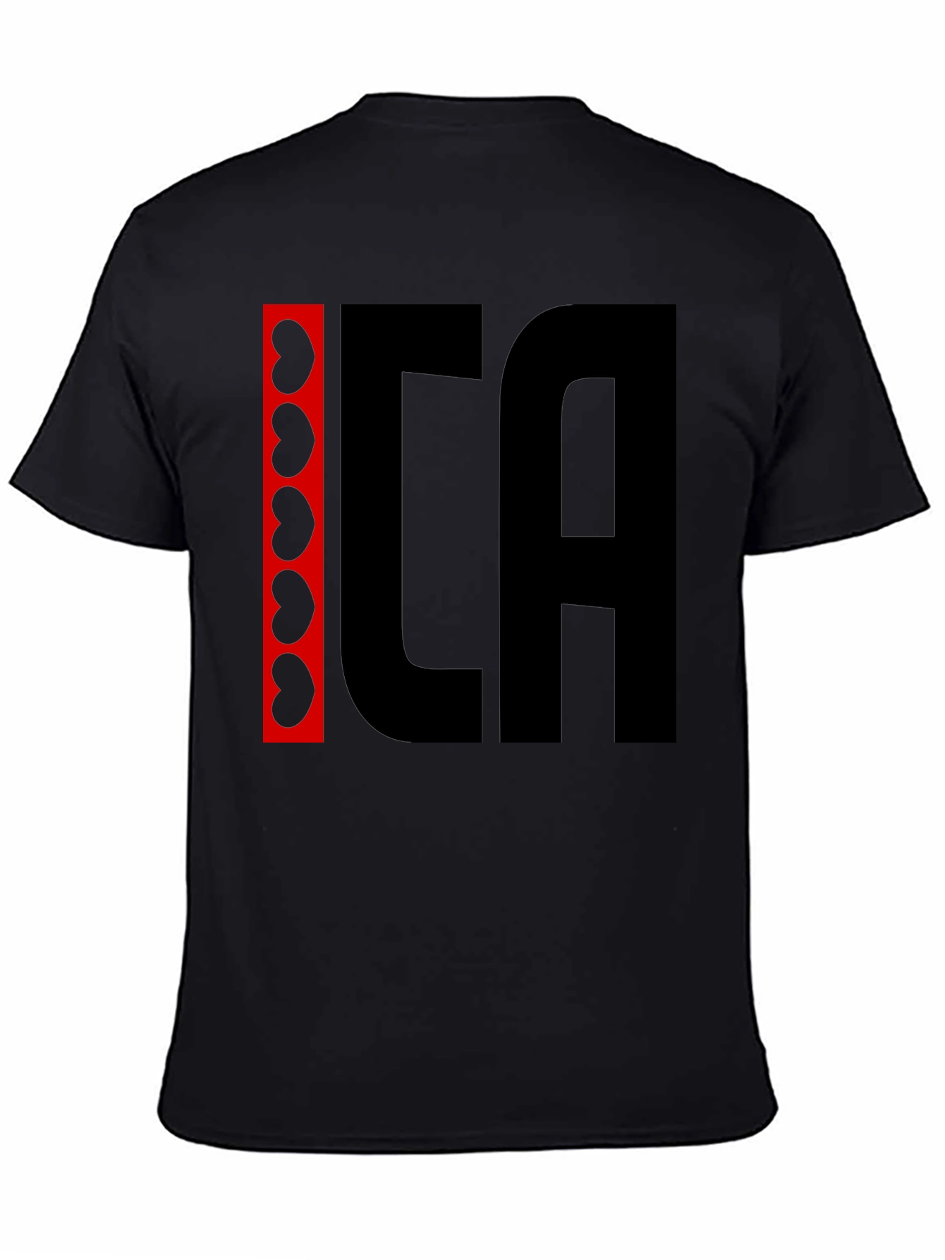 ICA Kidney Beans Graphic Black T-Shirt