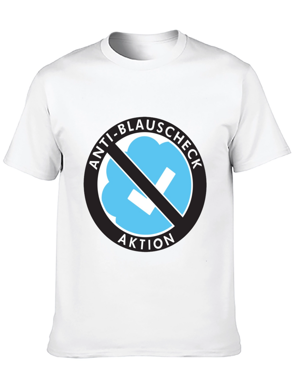 Anti-Blauschmeck T-Shirt - Black Crew Neck Tee