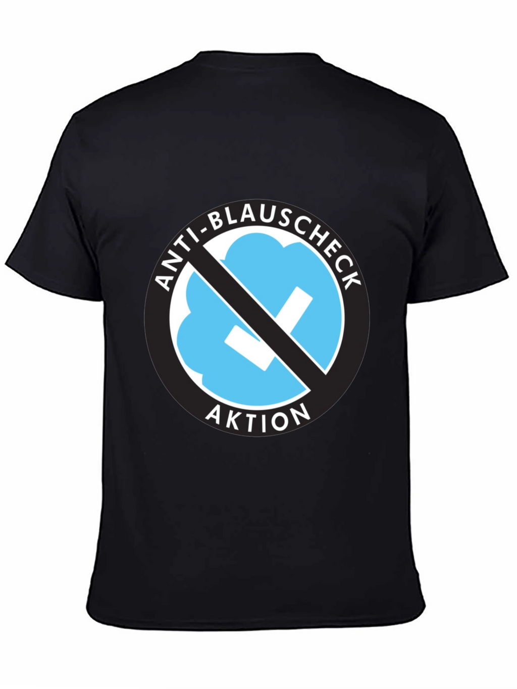 Anti-Blauschmeck T-Shirt - Black Crew Neck Tee