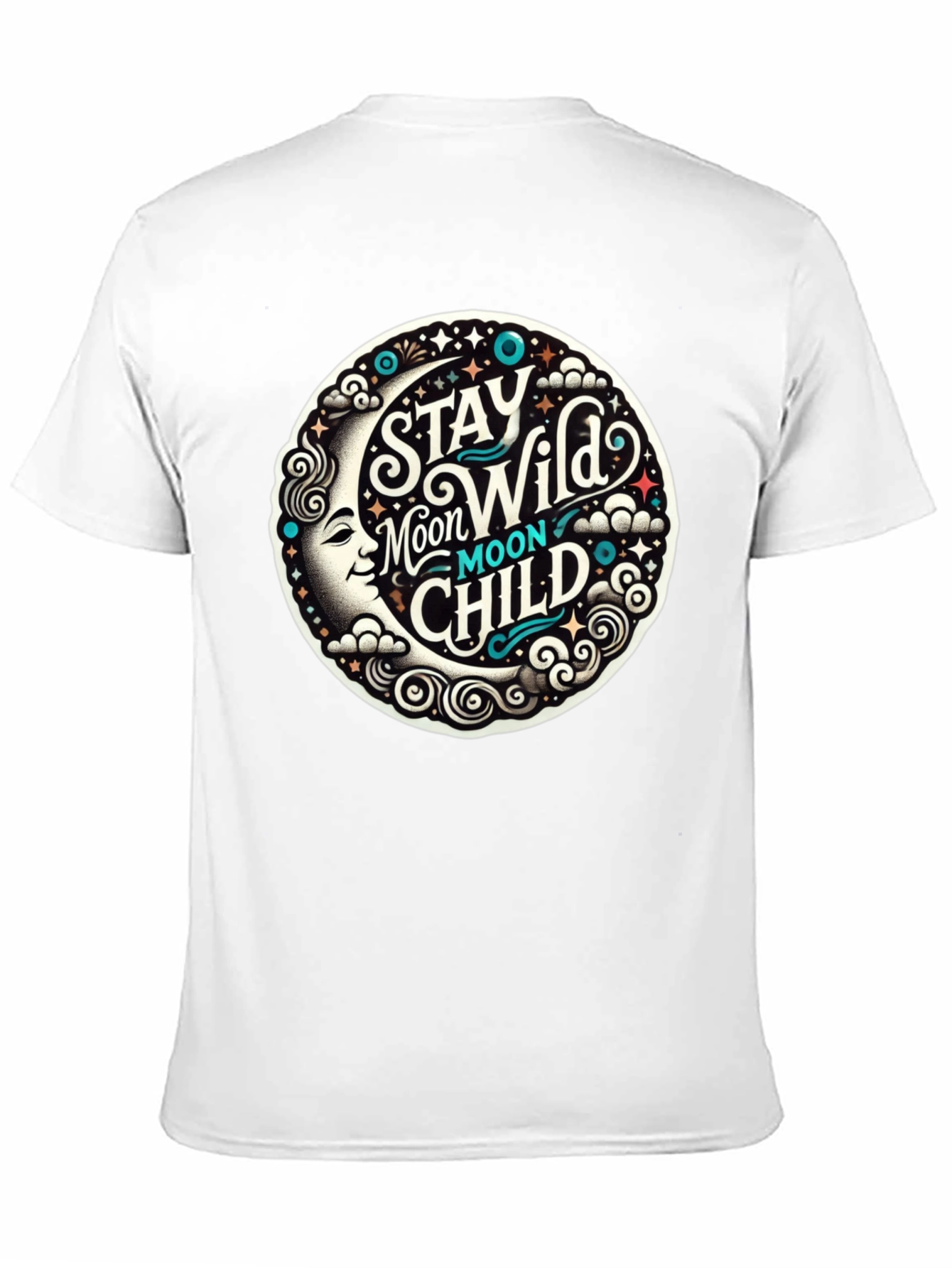Stay Wild Moon Child Black T-Shirt
