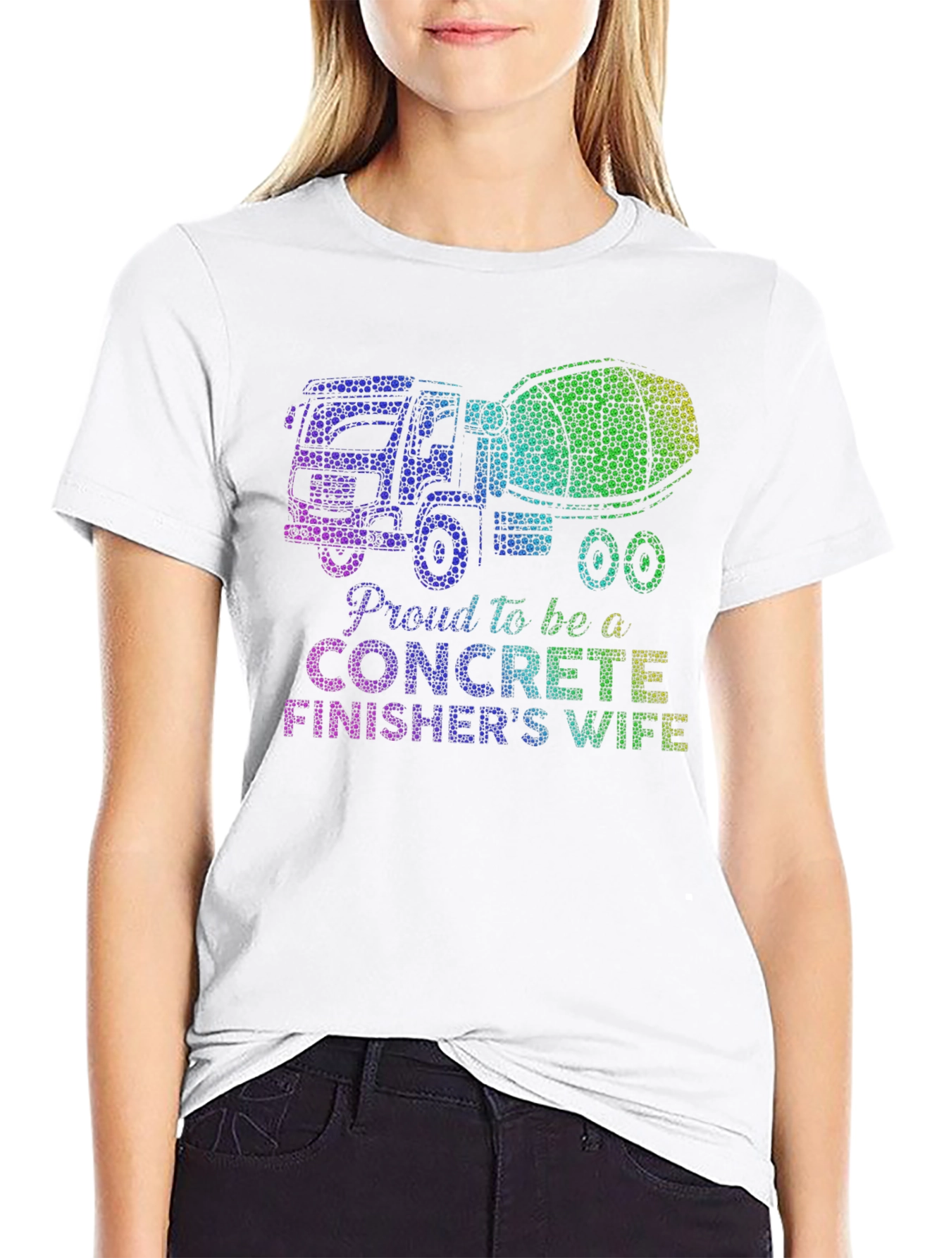 Proud Concrete Finishers Wife Graphic Tee