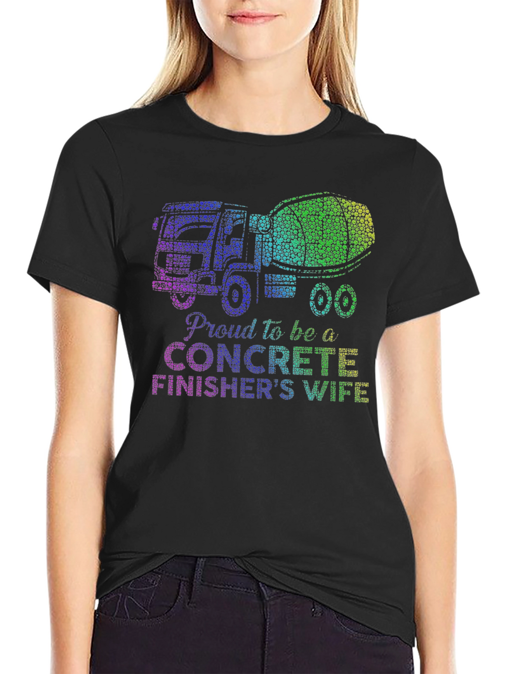 Proud Concrete Finishers Wife Graphic Tee