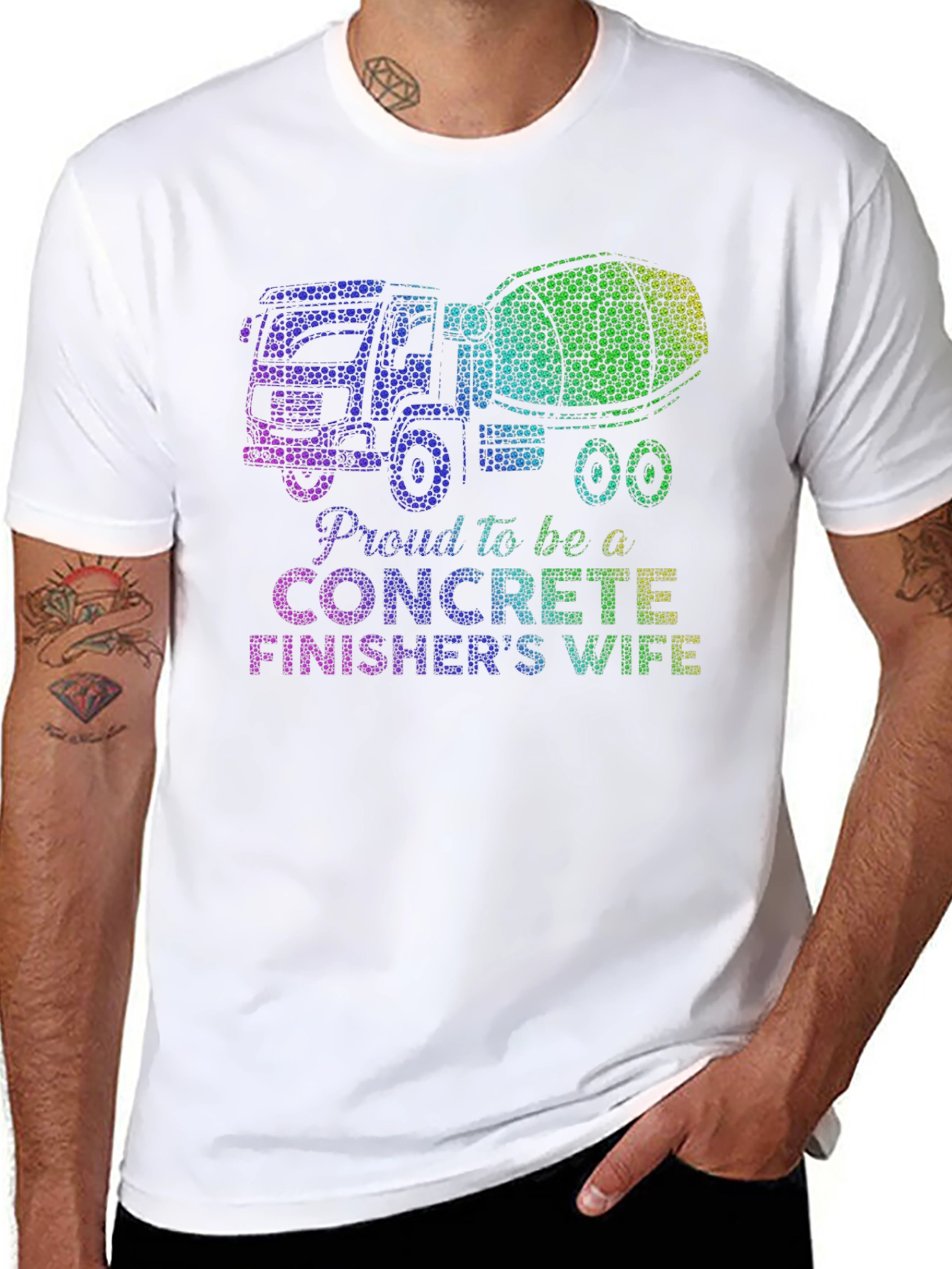 Proud Concrete Finishers Wife Graphic Tee