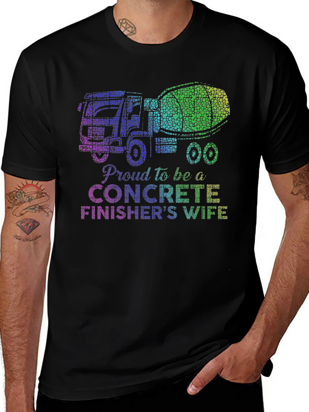 Proud Concrete Finishers Wife Graphic Tee