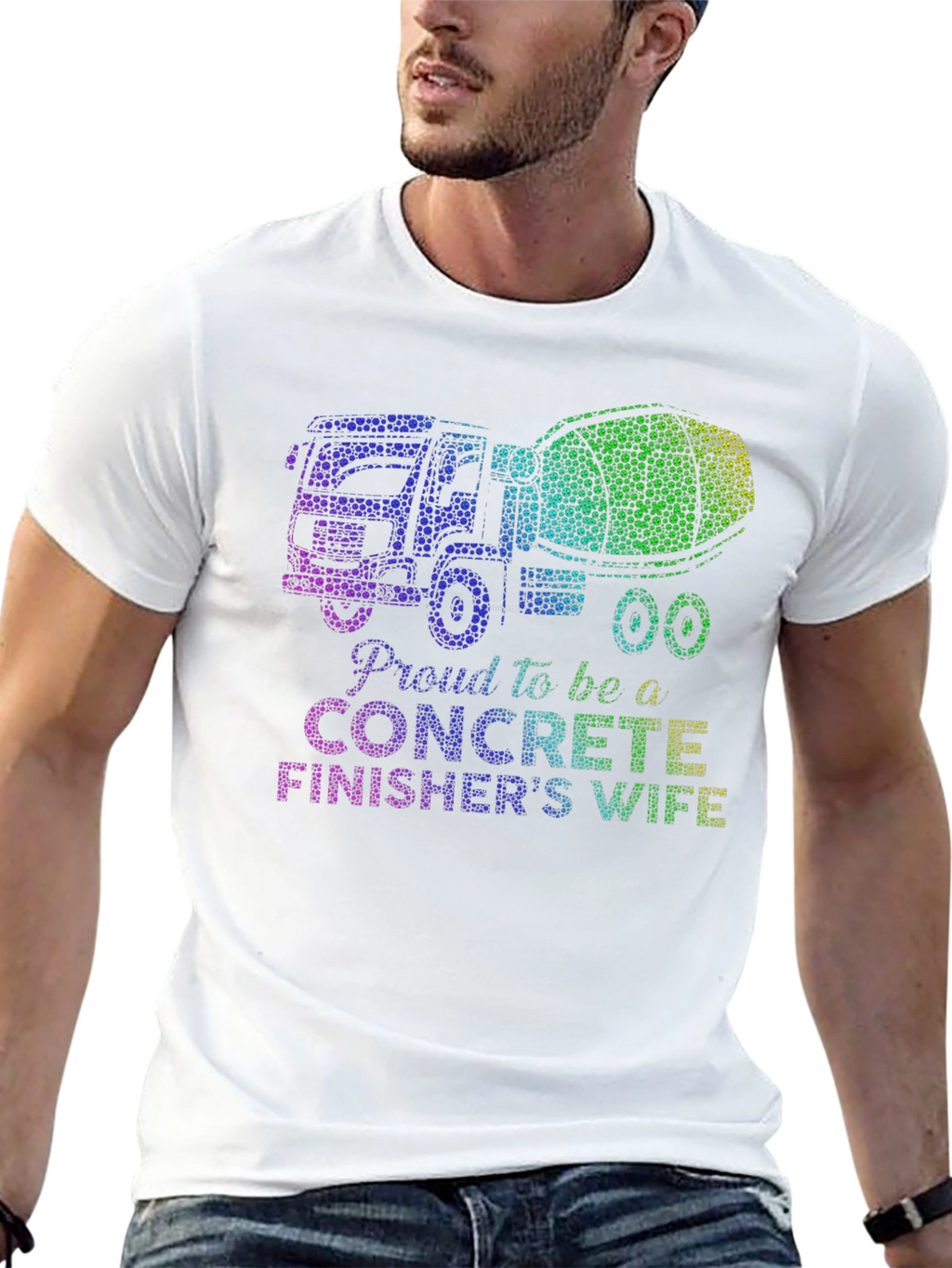 Proud Concrete Finishers Wife Graphic Tee